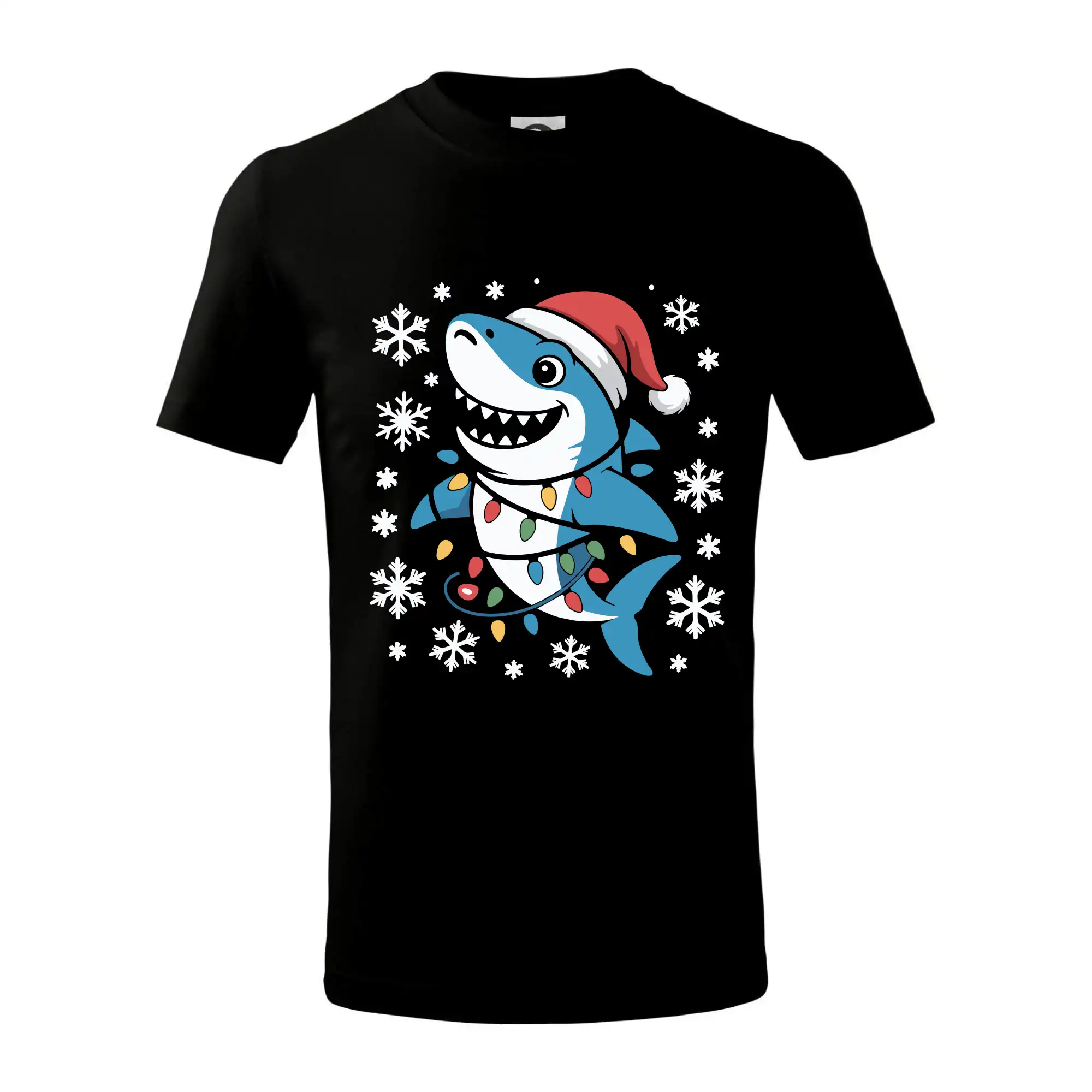 Vánoční žralok a vločky