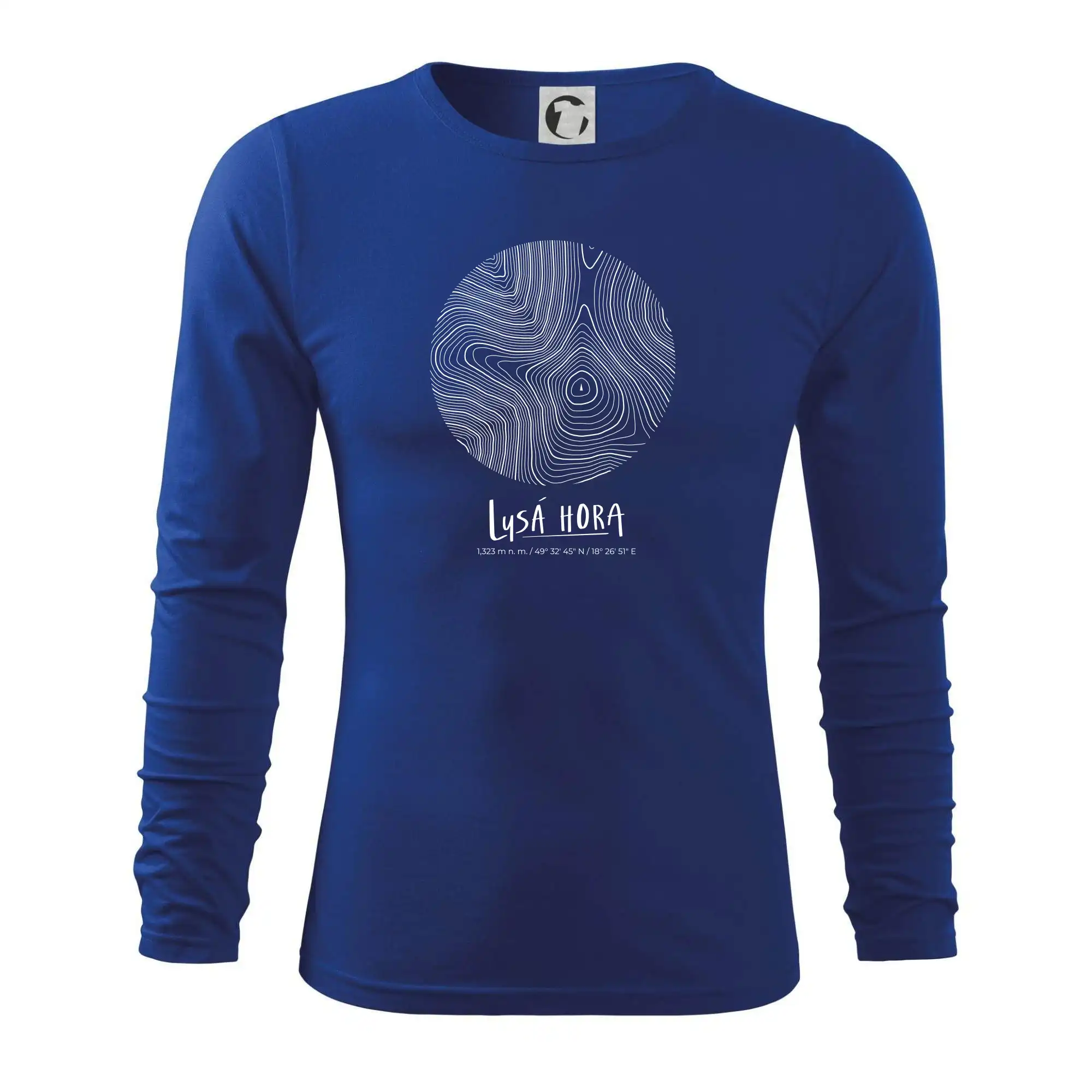 Lysá hora - vrstevnice v kruhu