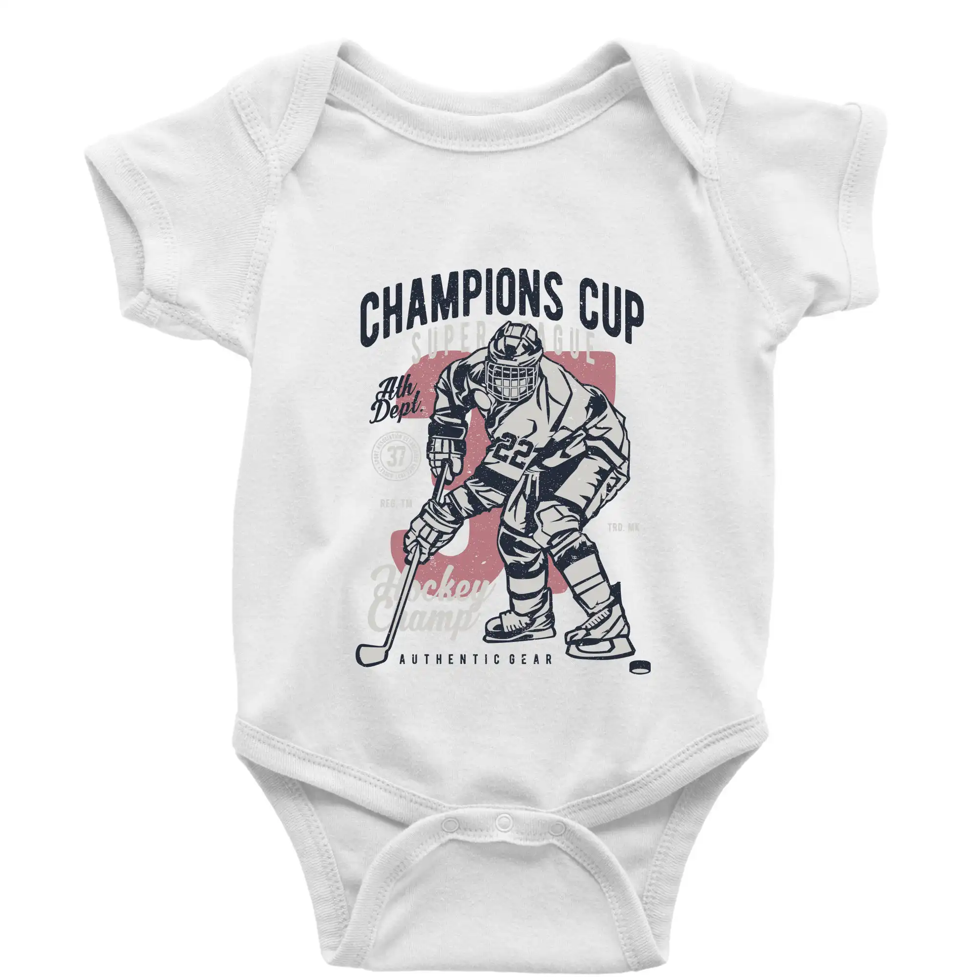 Hokejová trička - Champions Cup Hockey - Body dojčenské s krátkym rukávom