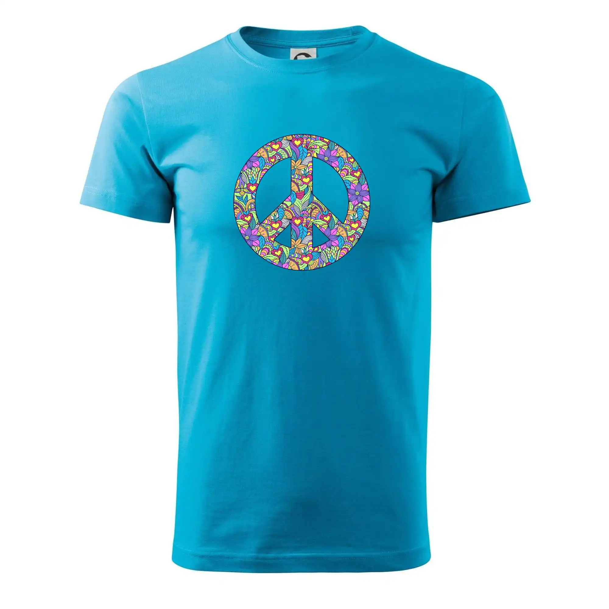 Tričká pre pohodový ľudí - Peace symbol mandela - Pánske tričko nižšej gramáže