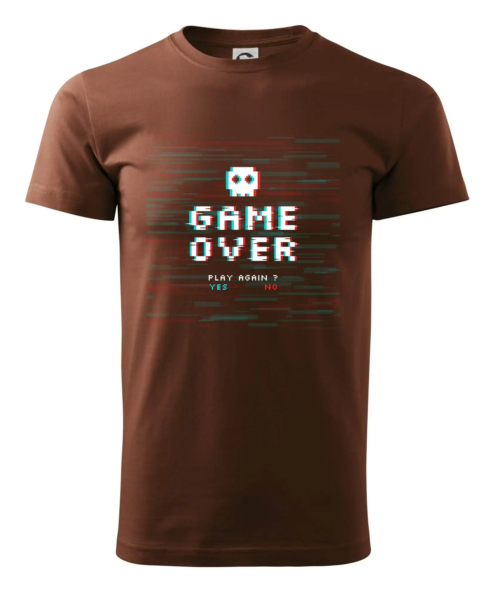 Tričká pre ajťákov - Game over play again - Pánske tričko nižšej gramáže