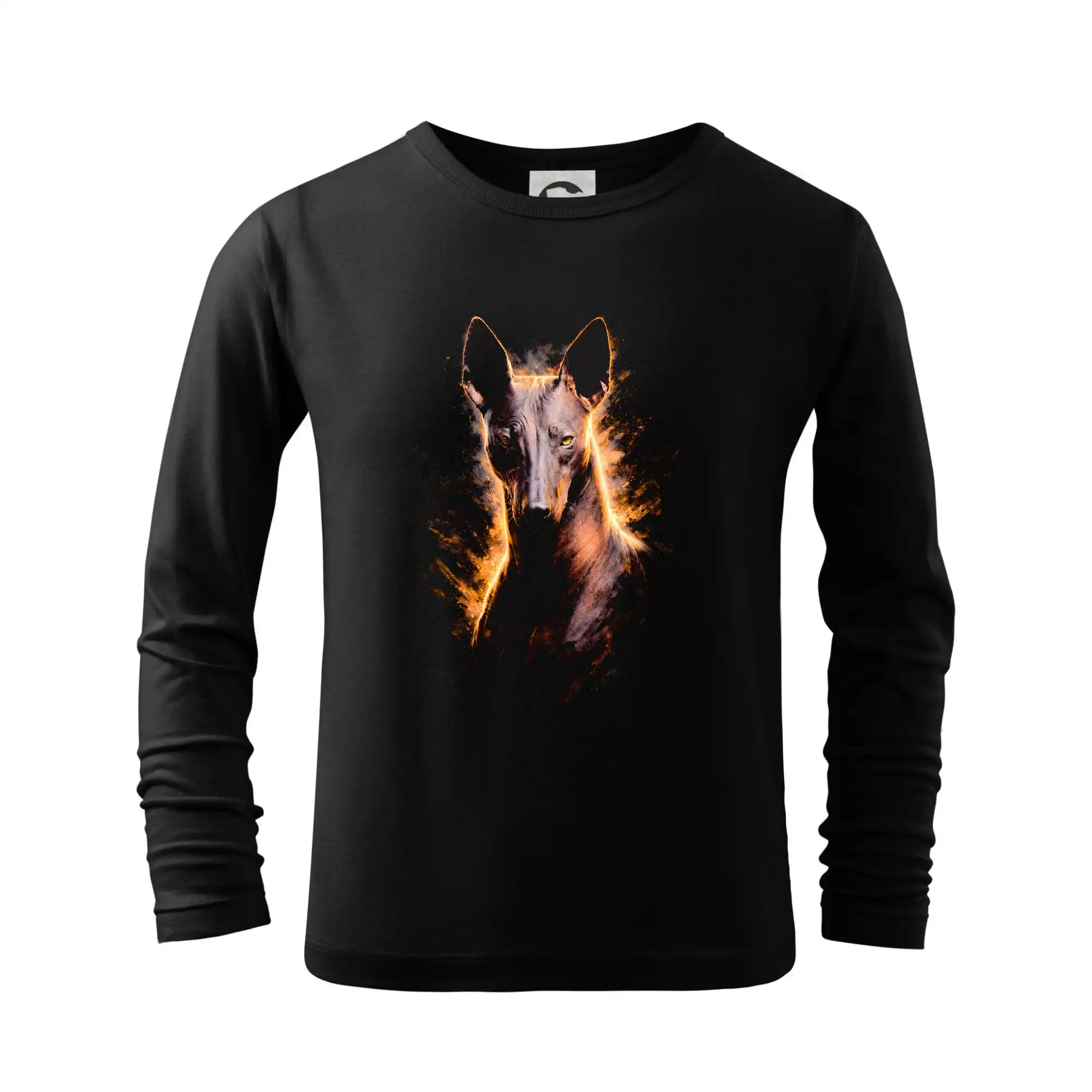 Ostatné psie plemená - Obrázok poltón Xoloitzcuintli mexický naháč - Tričko detské Long Sleeve