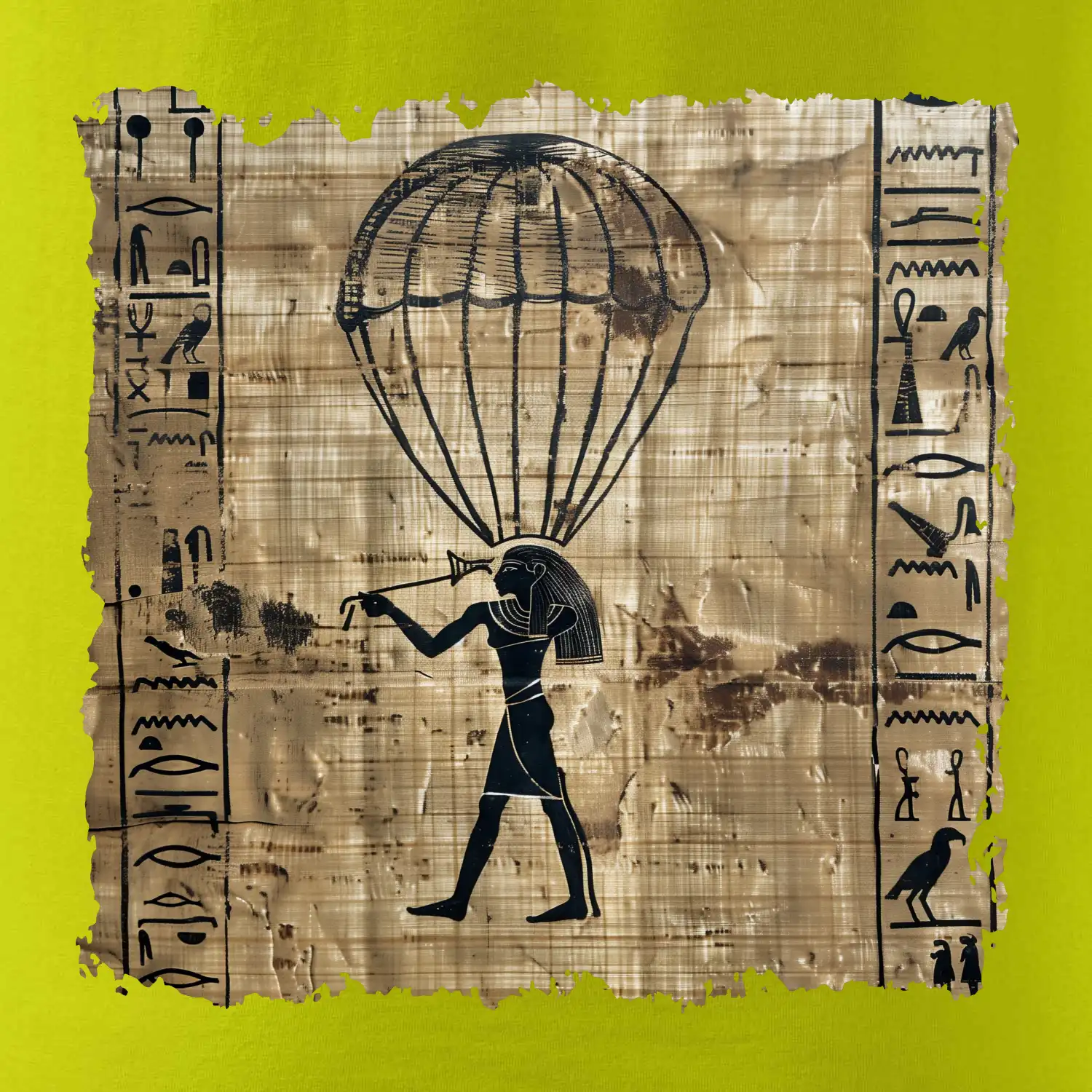 Egyptské hieroglyfy parašutista