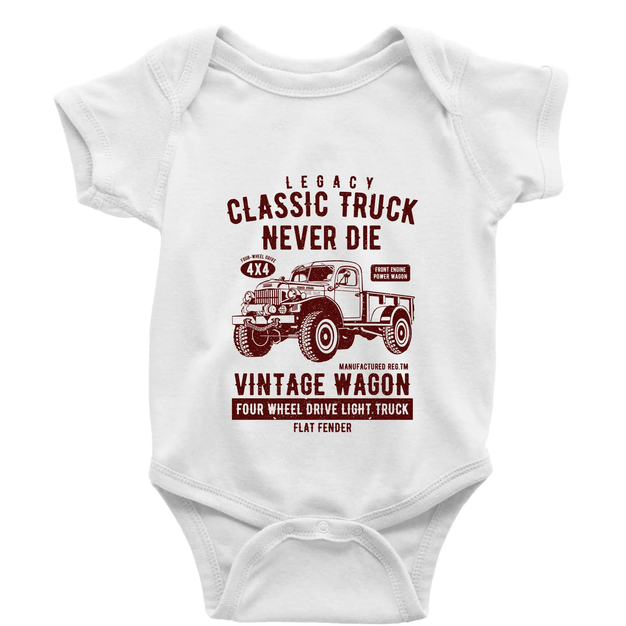Tričká s kamionmi a nákladiakmi - Classic Truck - Body dojčenské s krátkym rukávom