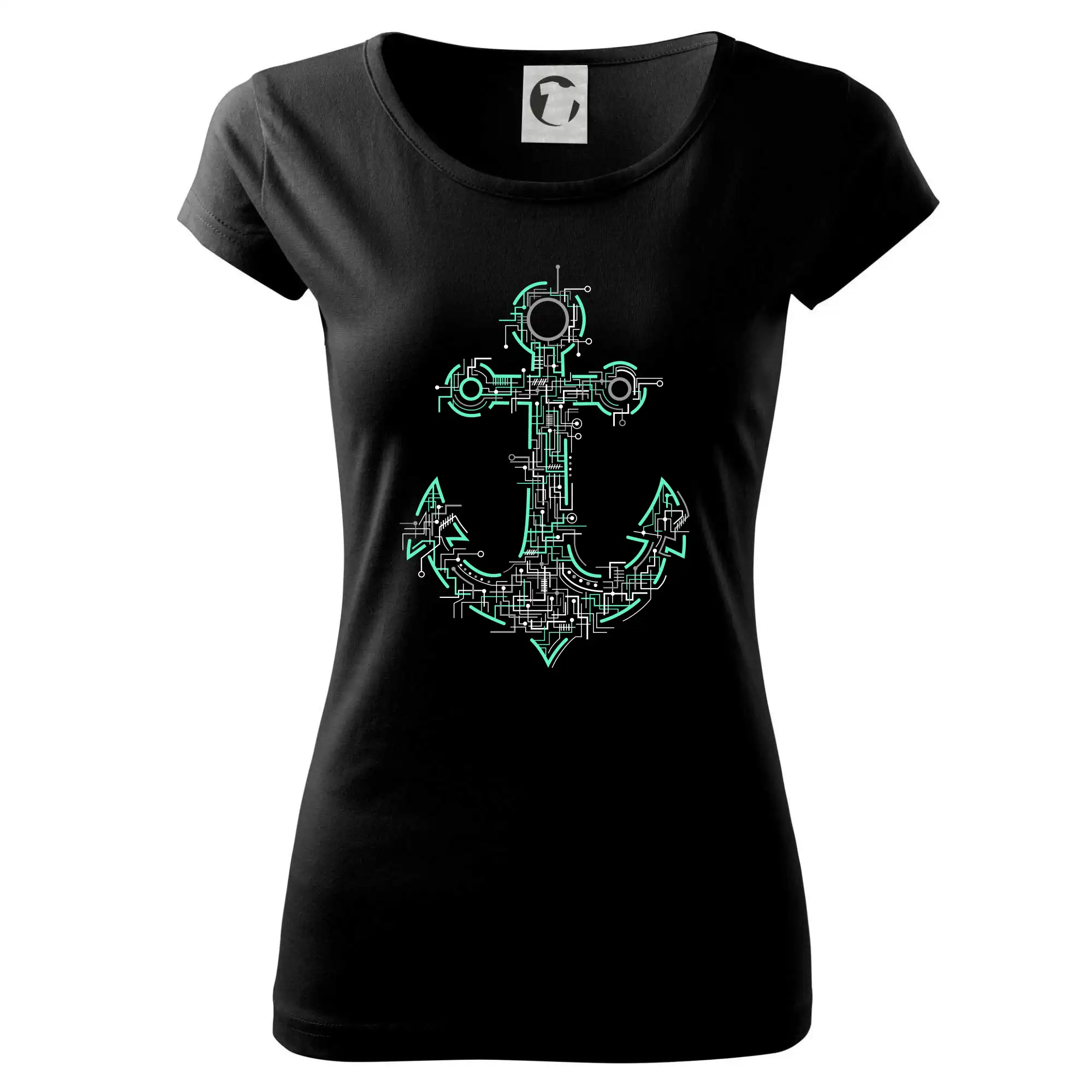 Vodácke tričká - Electric Anchor - Dámske tričko Pure