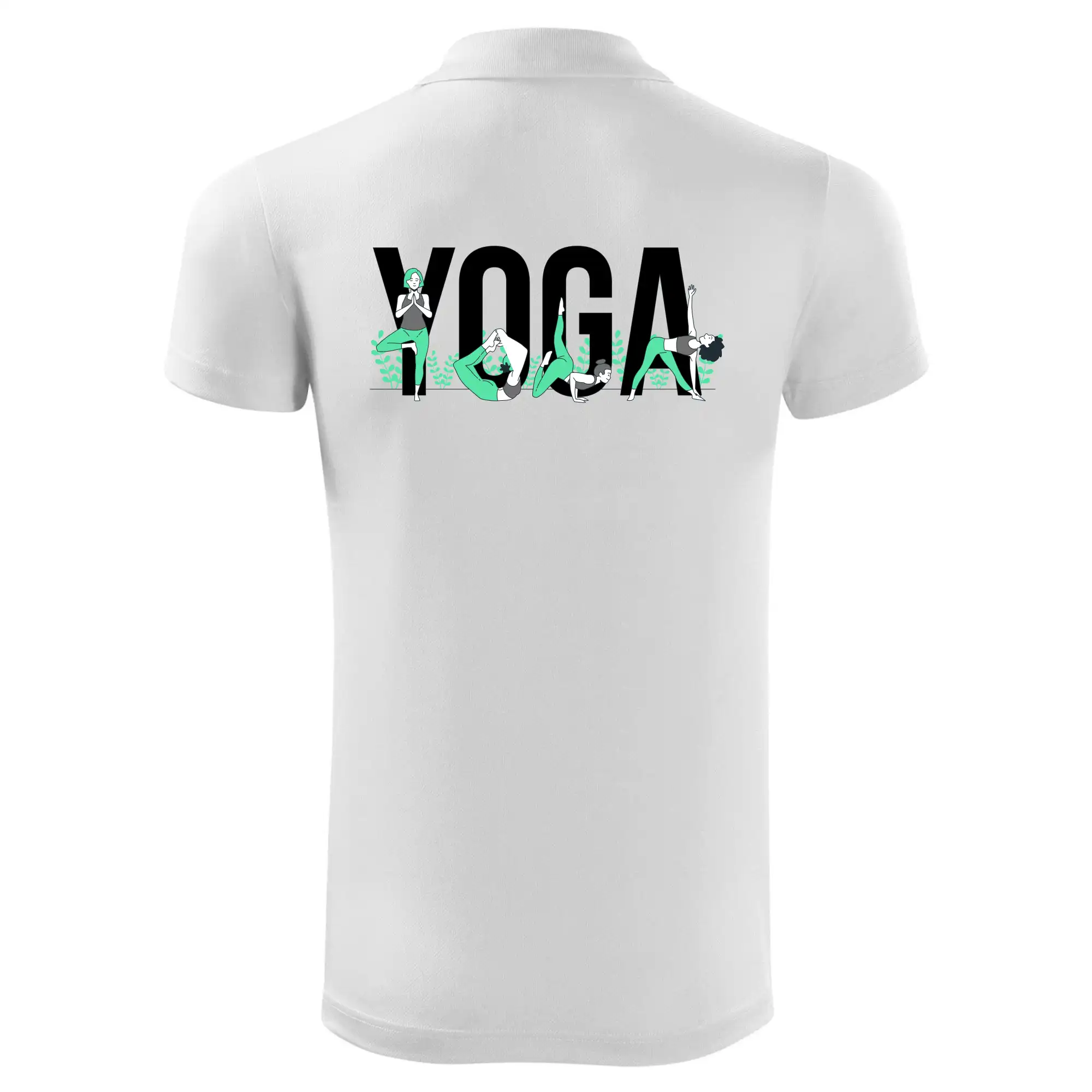 Yoga nápis barevný