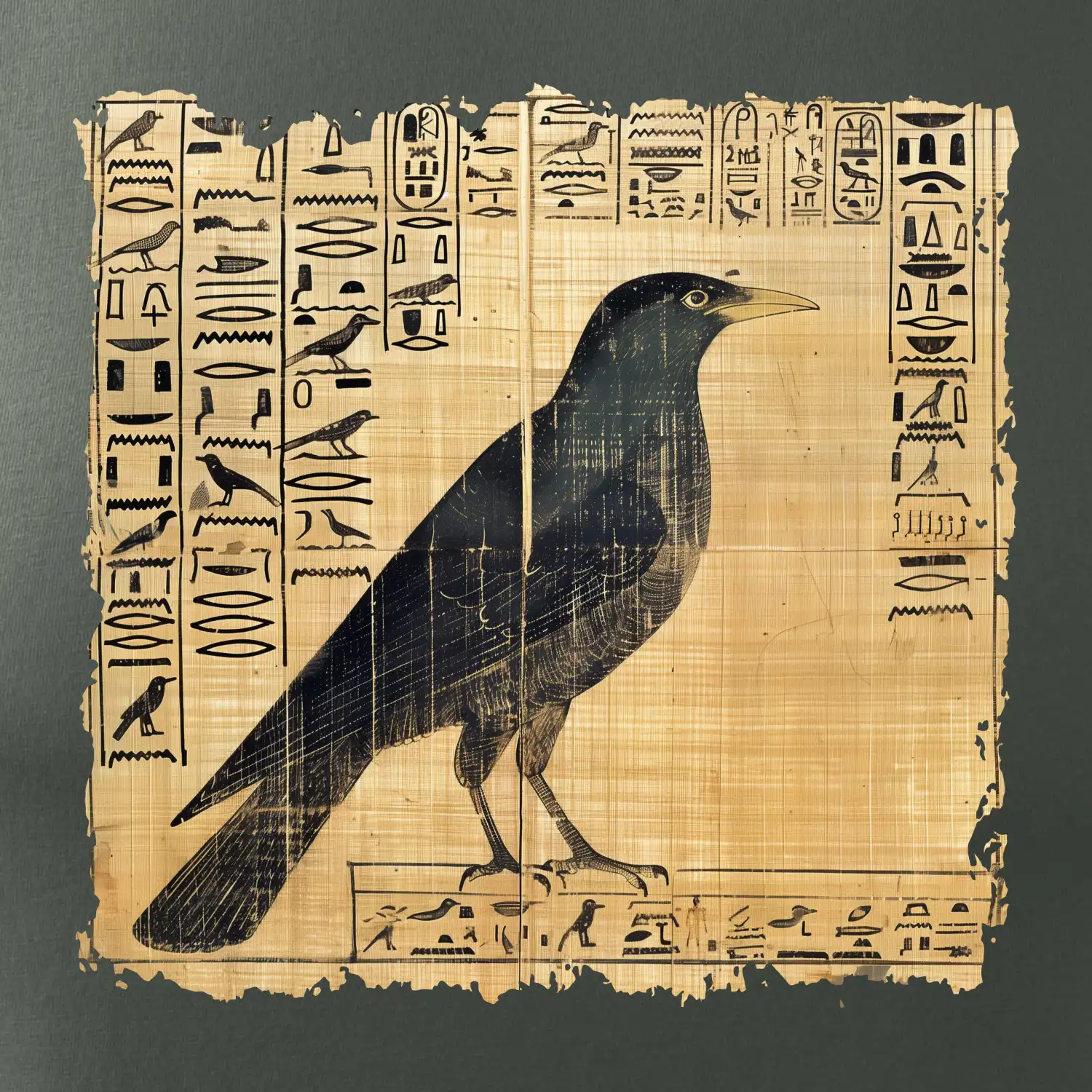 Egyptské hieroglyfy pták