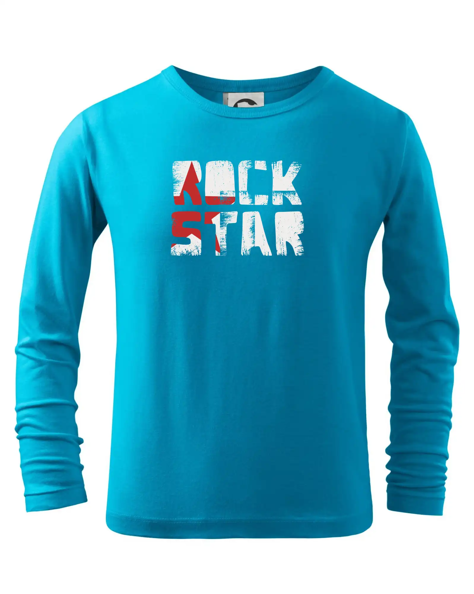 Rock star nápis - Tričko detské Long Sleeve