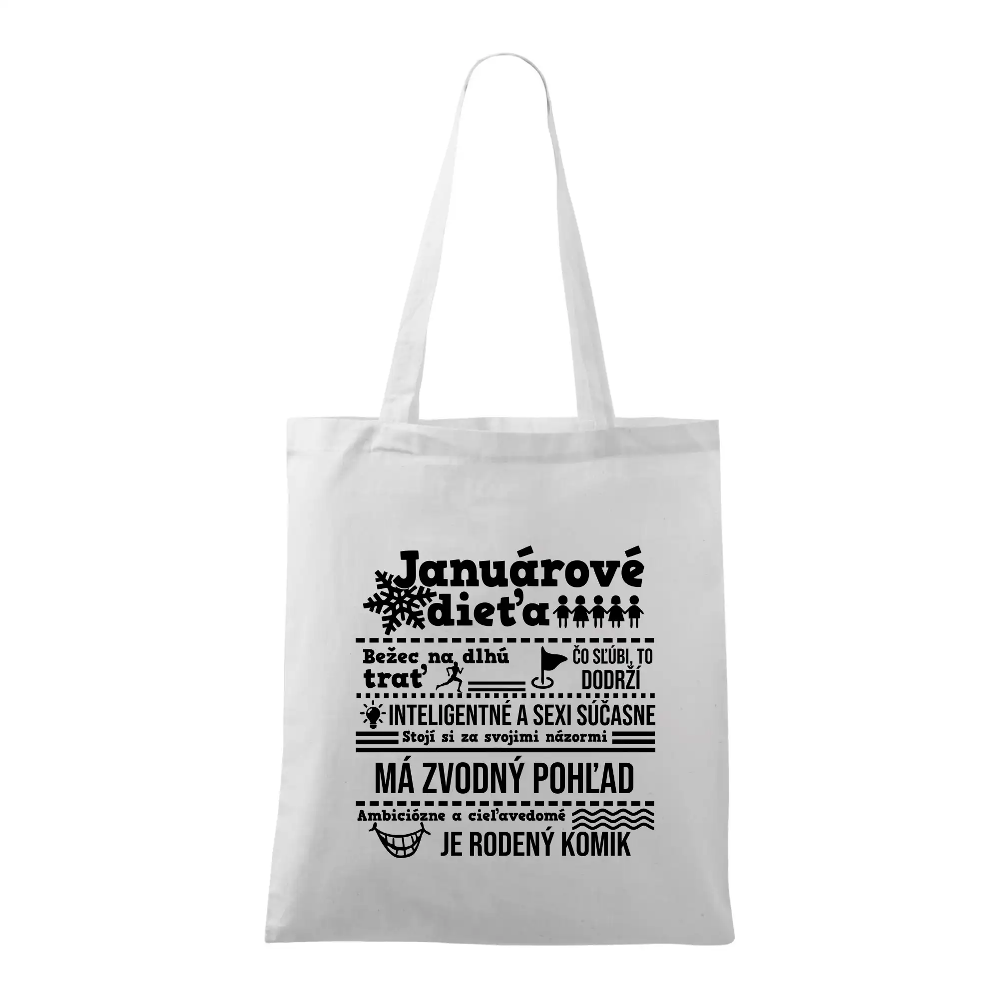 Tričká pre narodených v januári - Narodeniny január - Taška bavlnená
