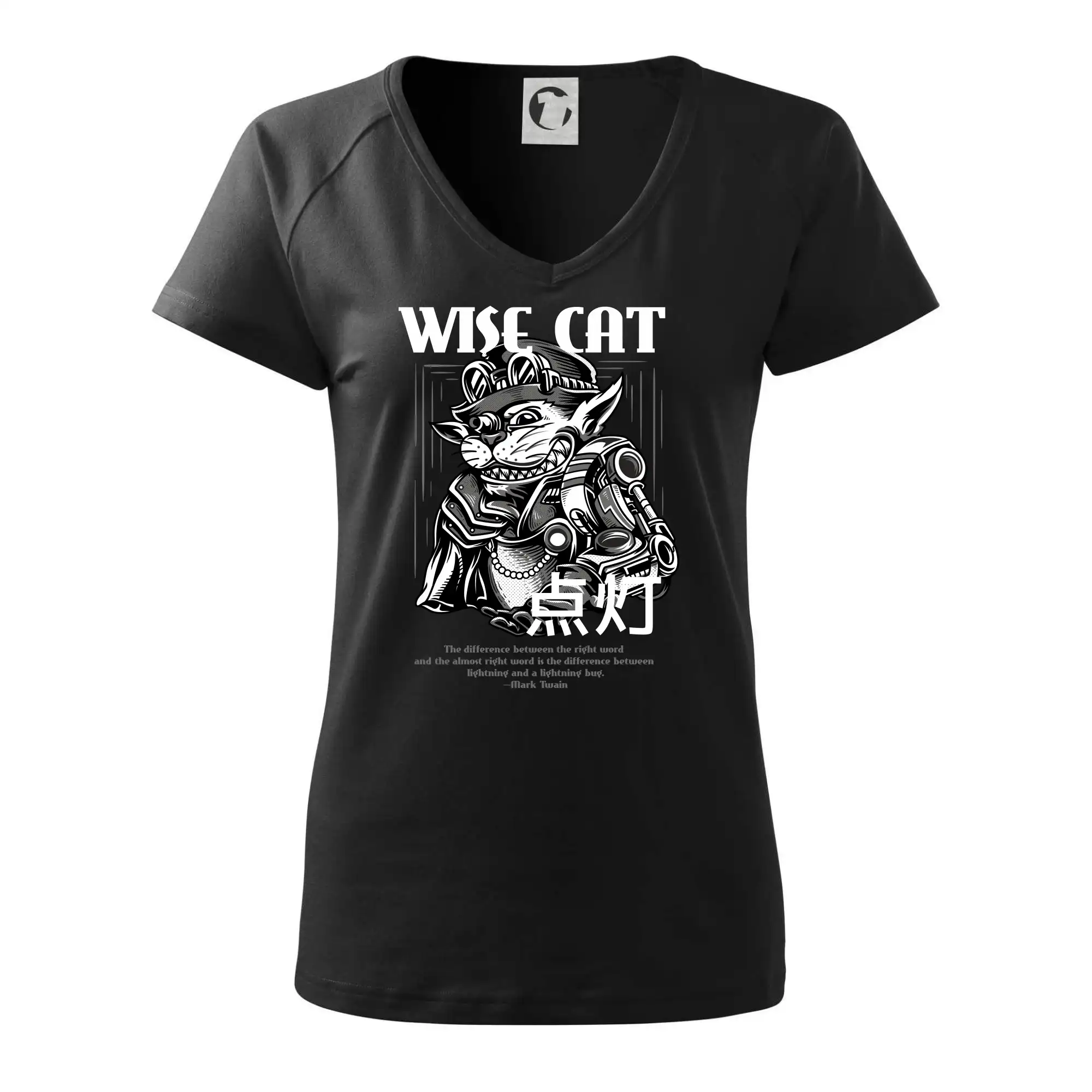 Tričká s potlačou steampunk - Steam punk wise cat - Tričko dámske Dream