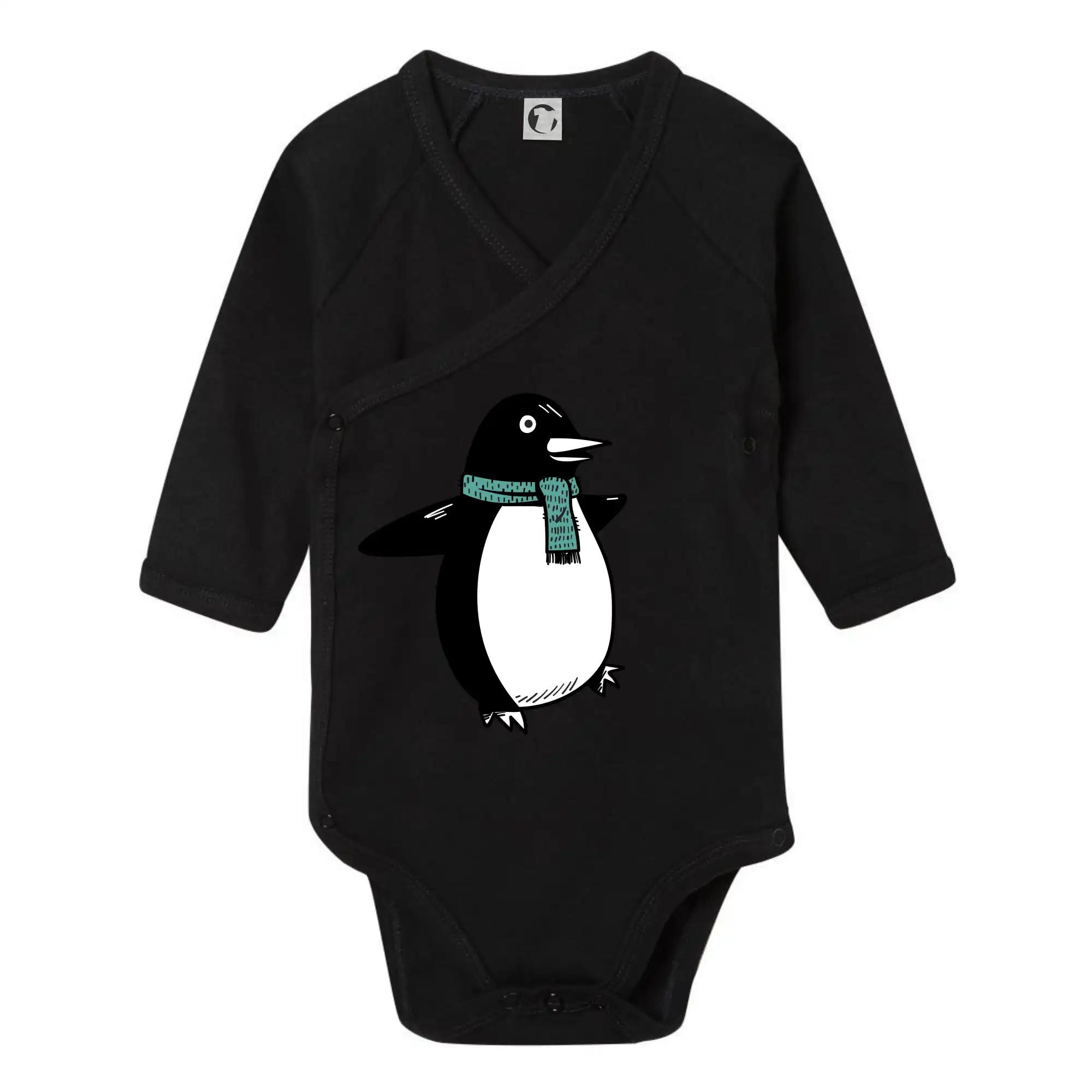 Tučňák se zelenou šálou