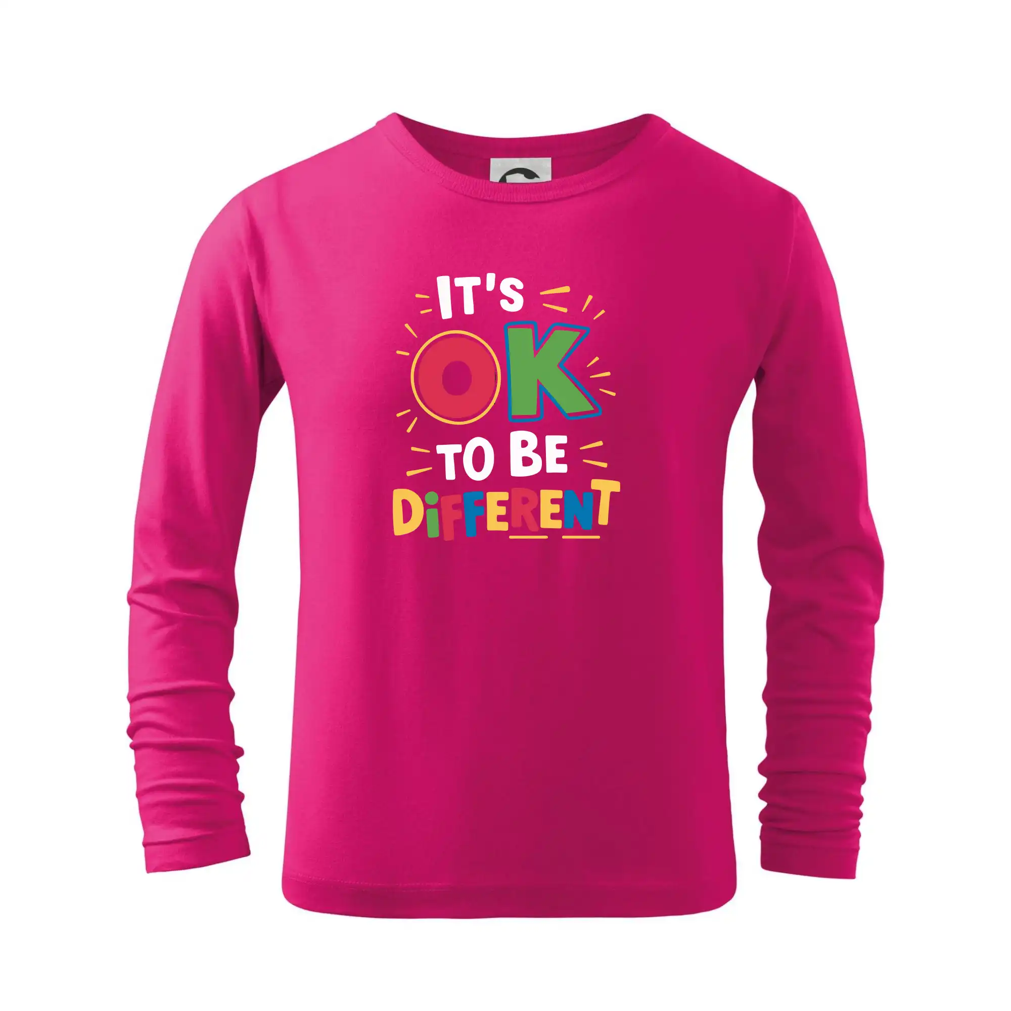 Tričká a mikiny pre autistov - It's OK to be different - Tričko detské Long Sleeve