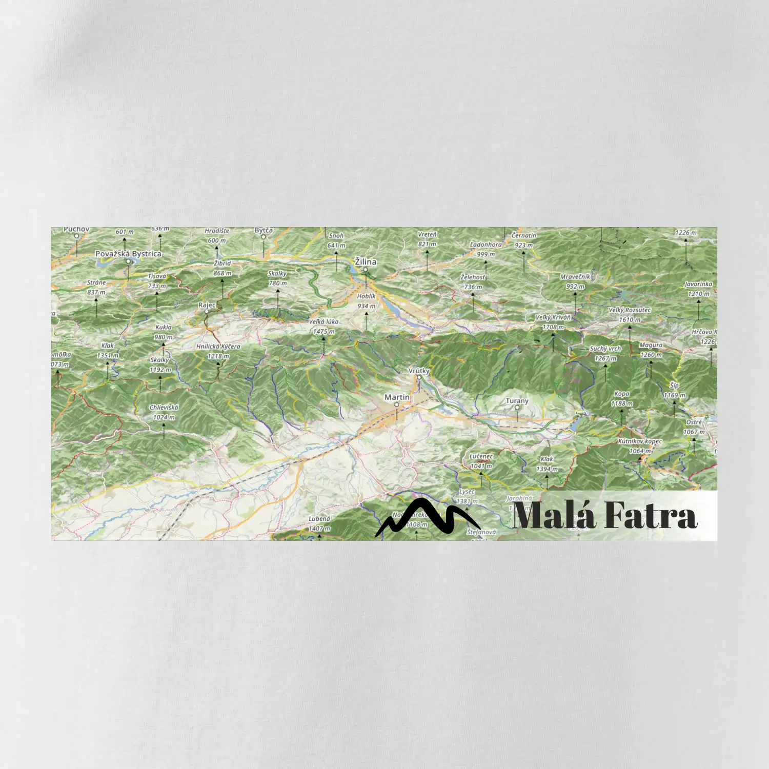 Hrnček mapa Malá Fatra