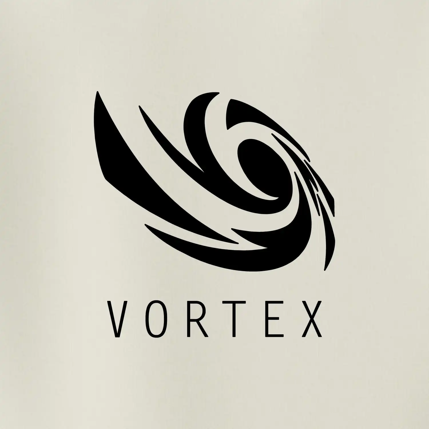 Vortex logo jednobarevné