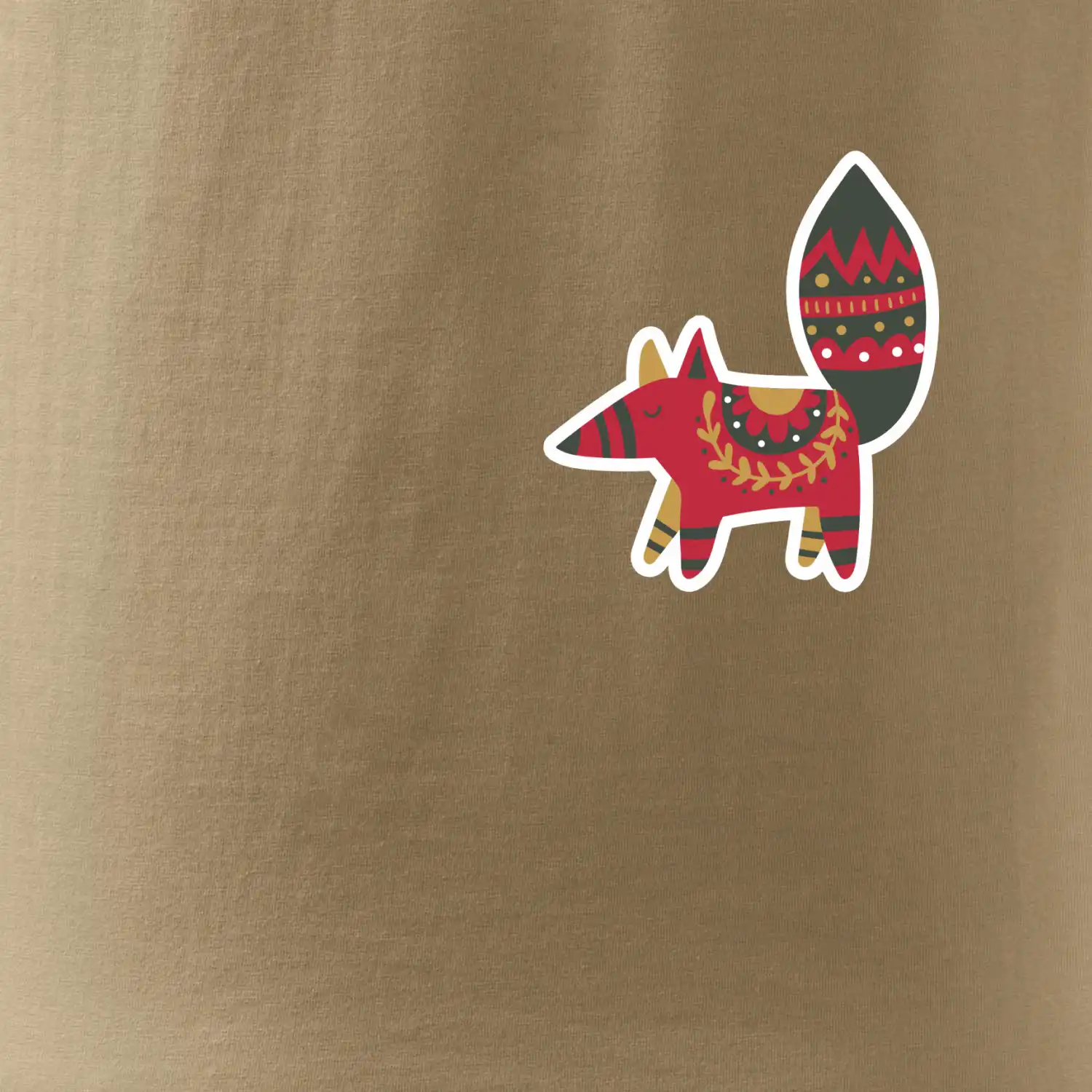 Folklor na prsu liška