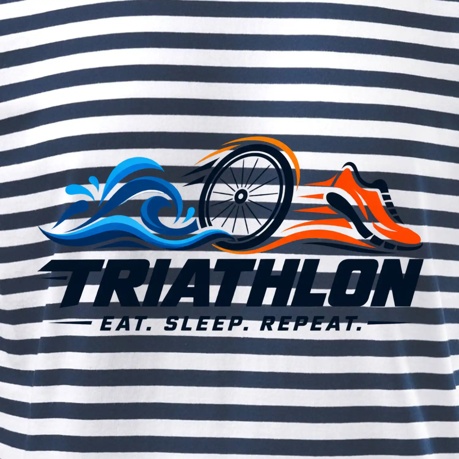 Triatlon plavání kolo a běh eat sleep repeat