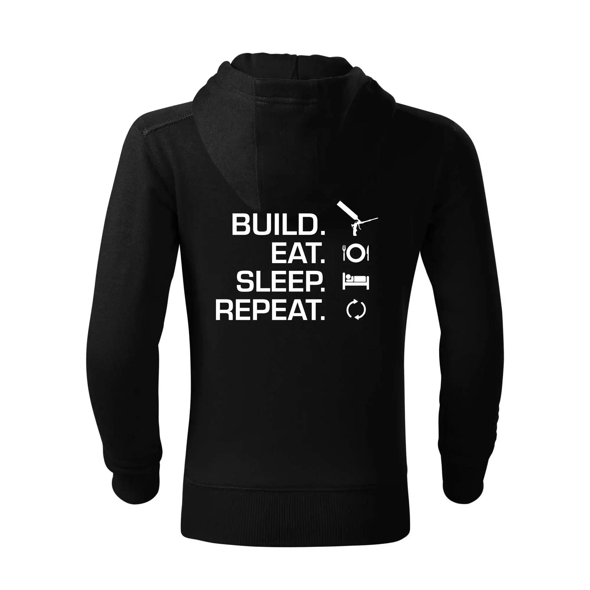 Build eat sleep repeat - montážní pěna