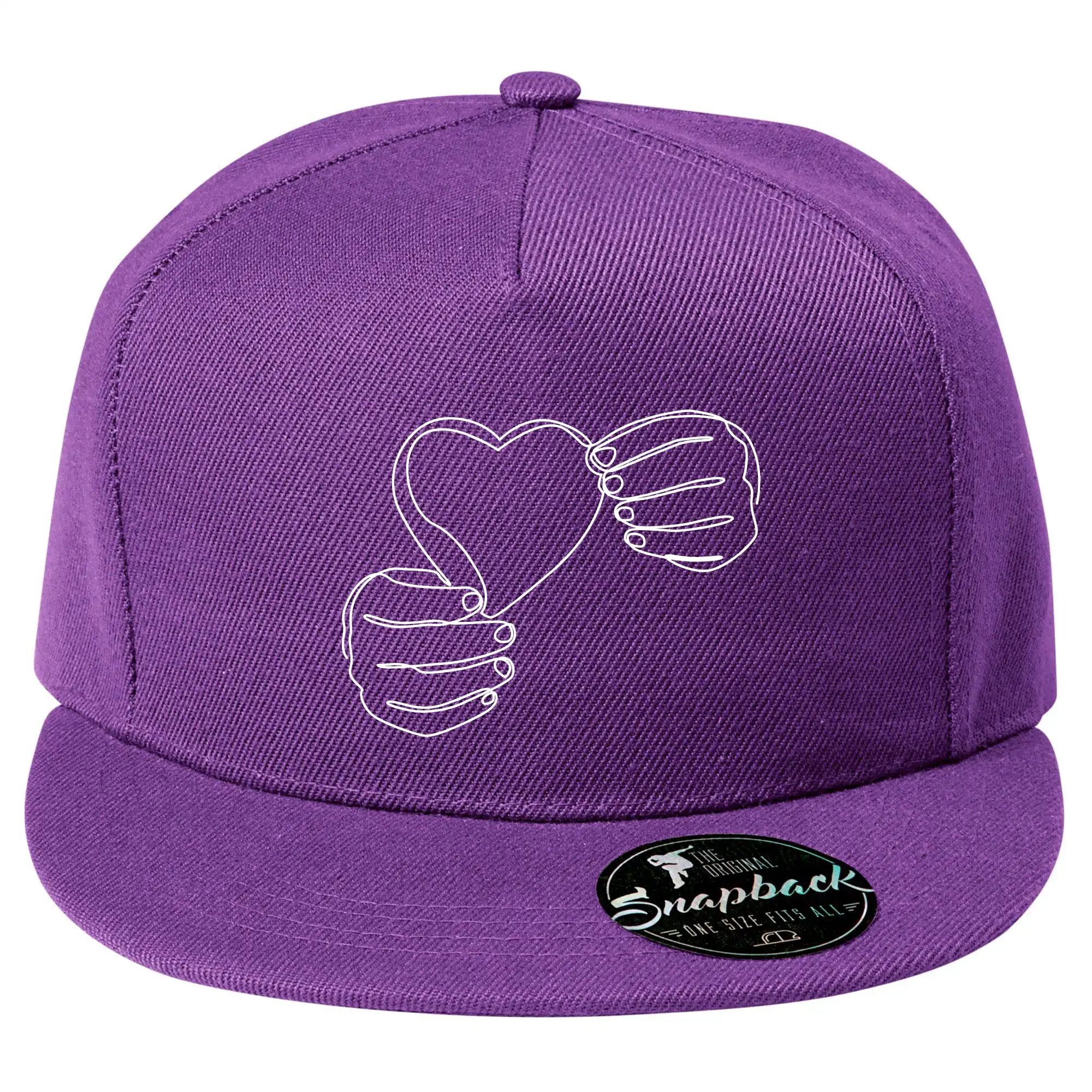 Ruka držící srdce  jedním tahem