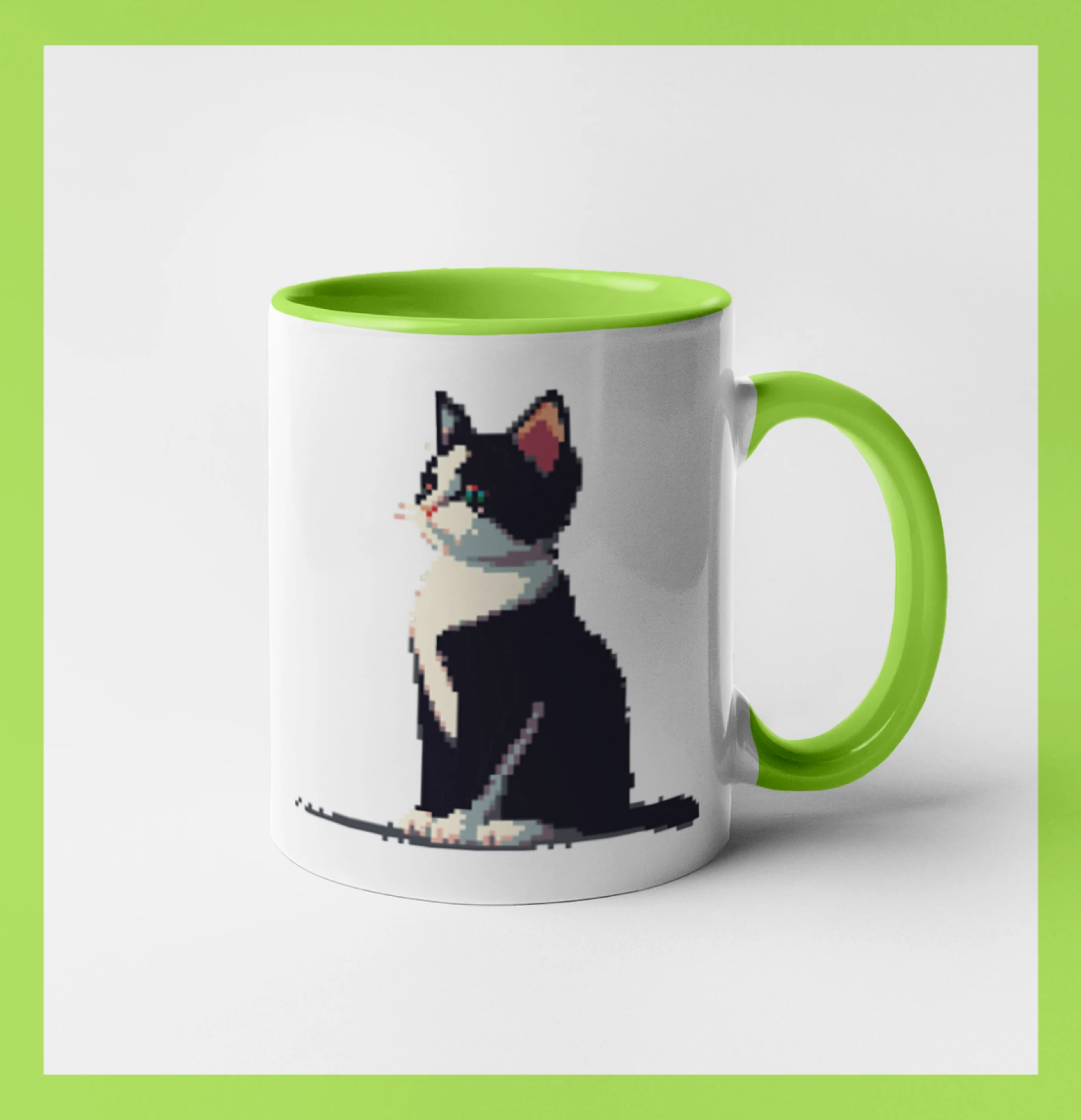 Mourovatá kočka pixel