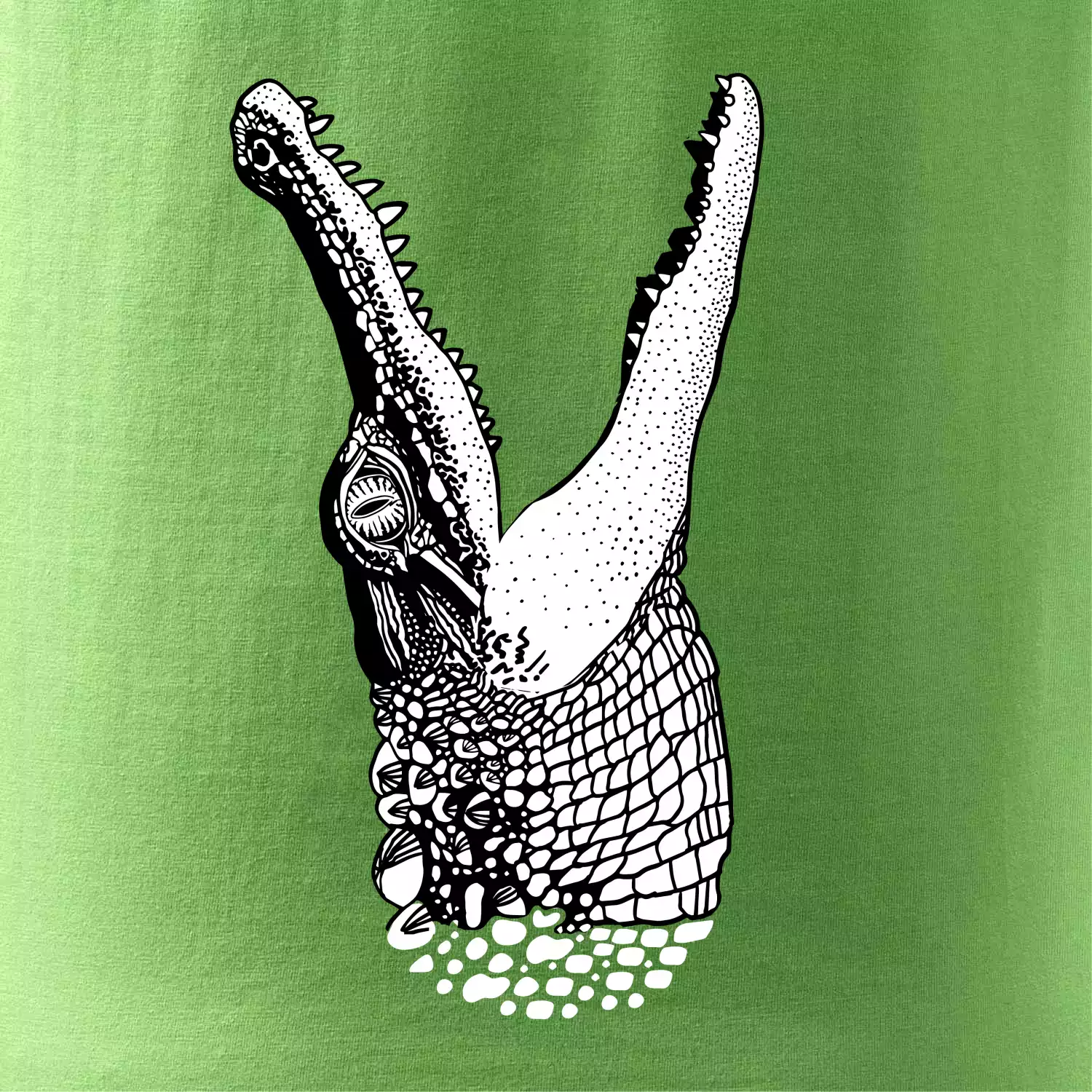 Krokodíl kreslený  (Pecka design)