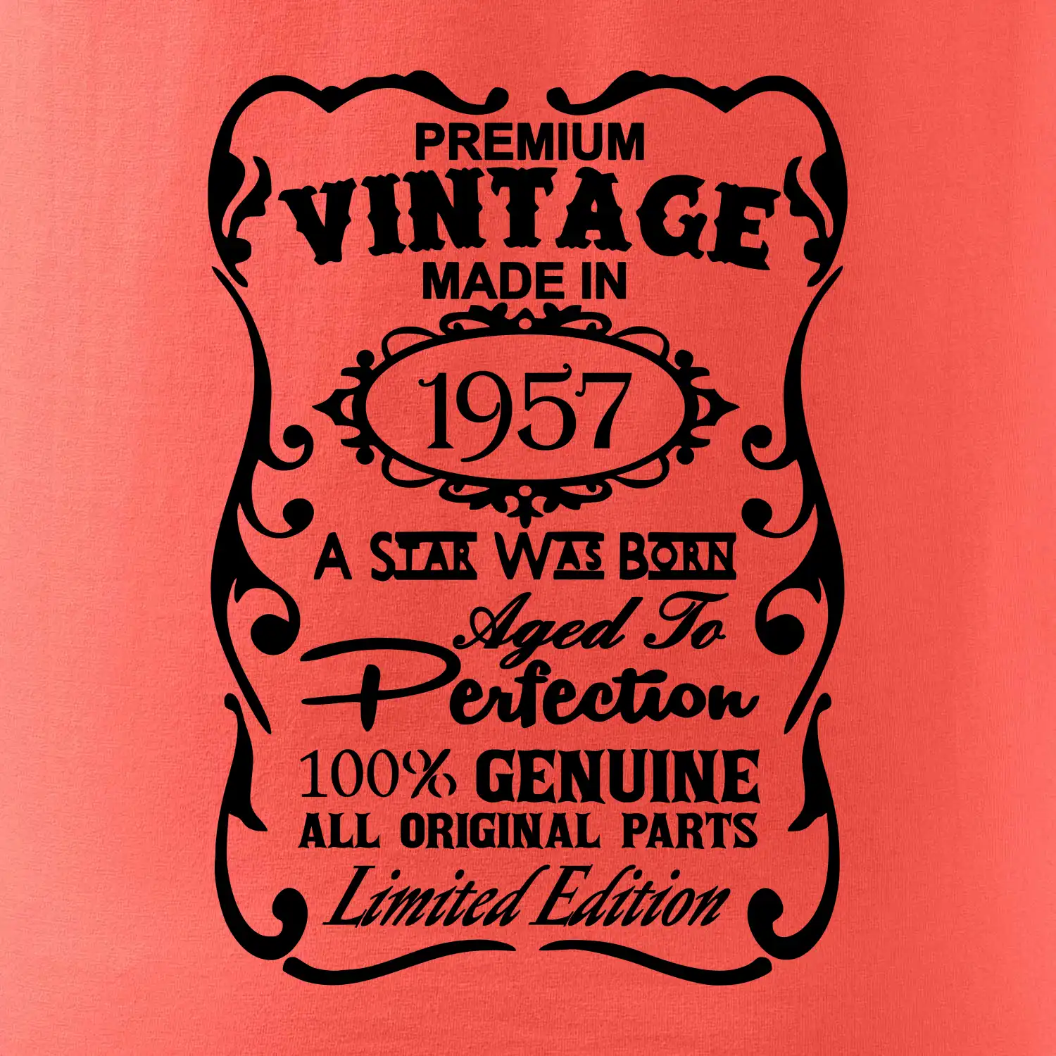 Vintage Etiketa - 1957