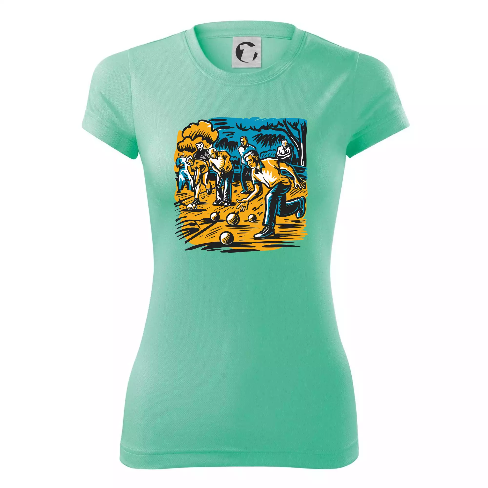 Petanque hra - modro oranžová