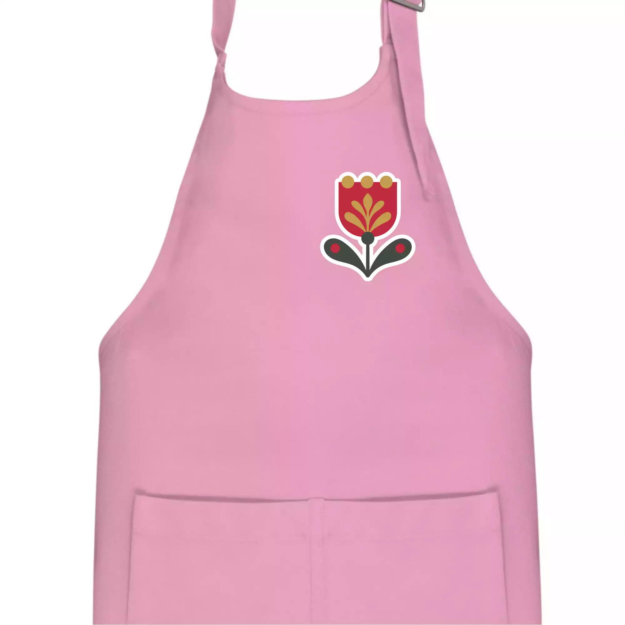 Folklor na prsu tulipán