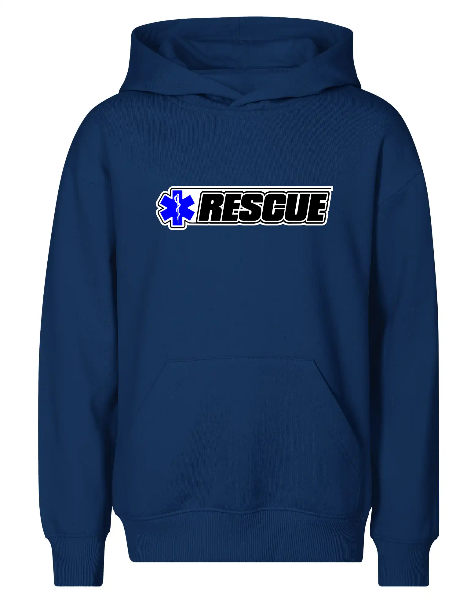 Tričká a mikiny pre záchranárov a lekárov - Kvalitné oblečenie pre zdravotníkov - Záchranár rescue kríž modrý - Detská mikina - Chill
