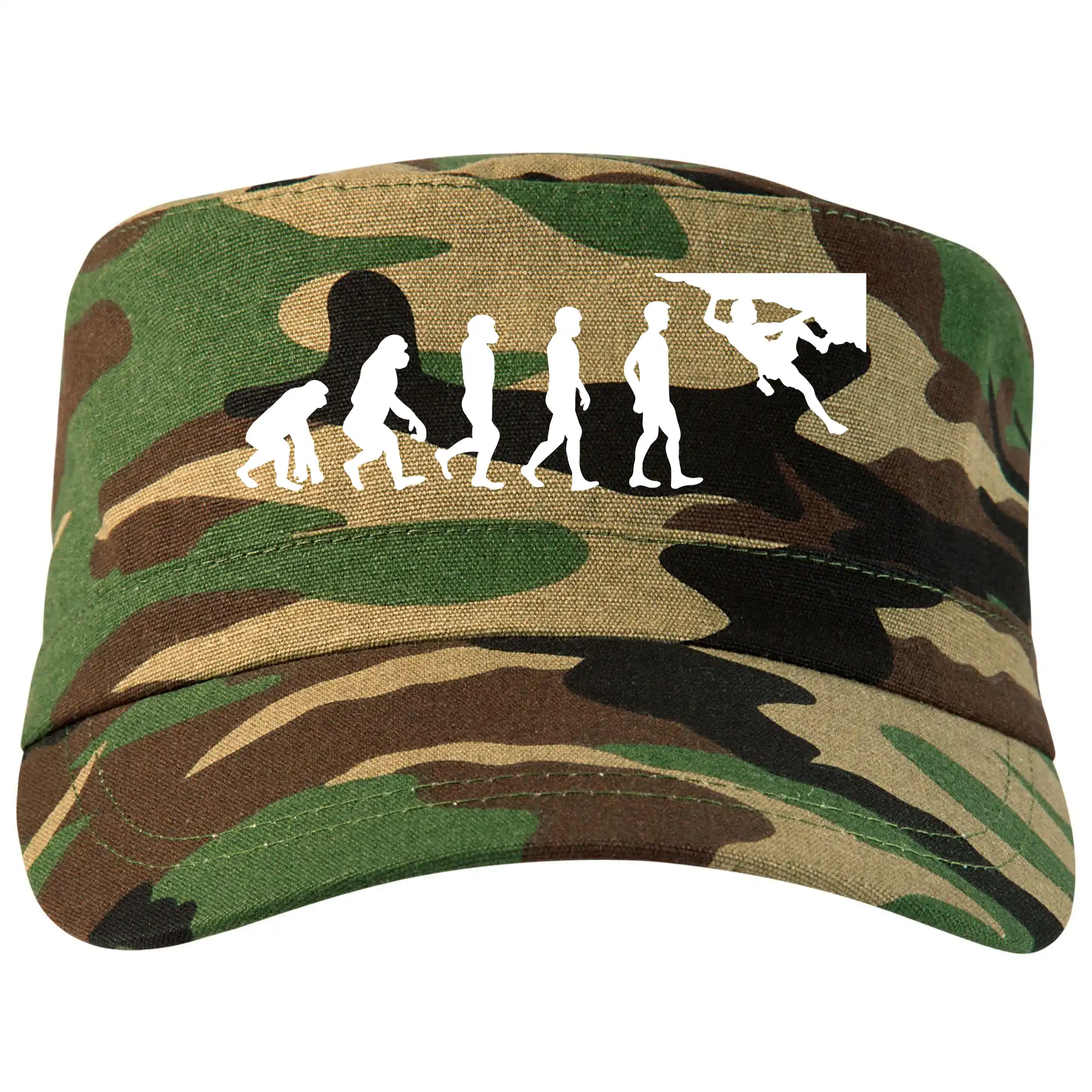 Trička pro horolezcov - Evoluce bouldering - Šiltovka CAMO