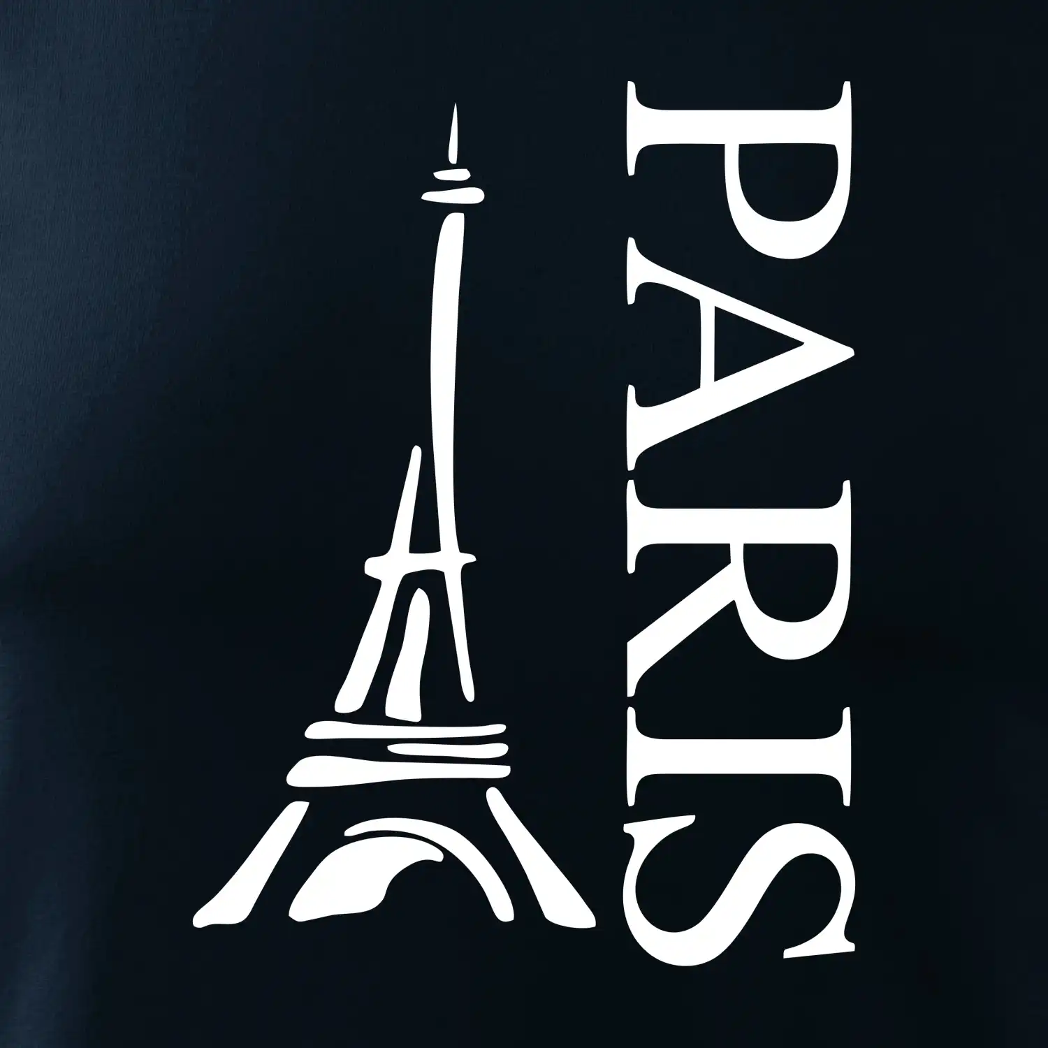 Paris nápis Eiffelovka na výšku