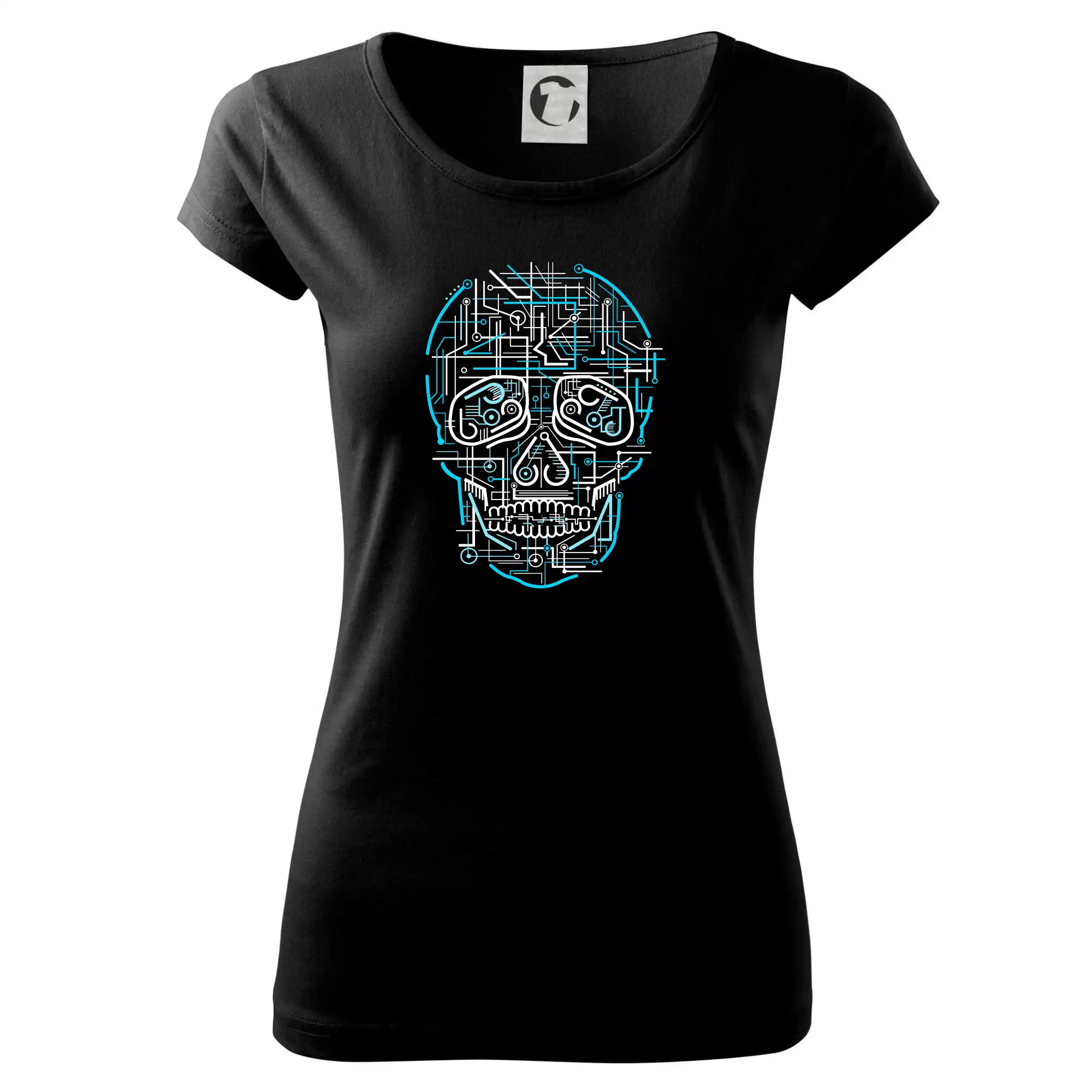Grafické tričká - Electric Skull - Dámske tričko Pure