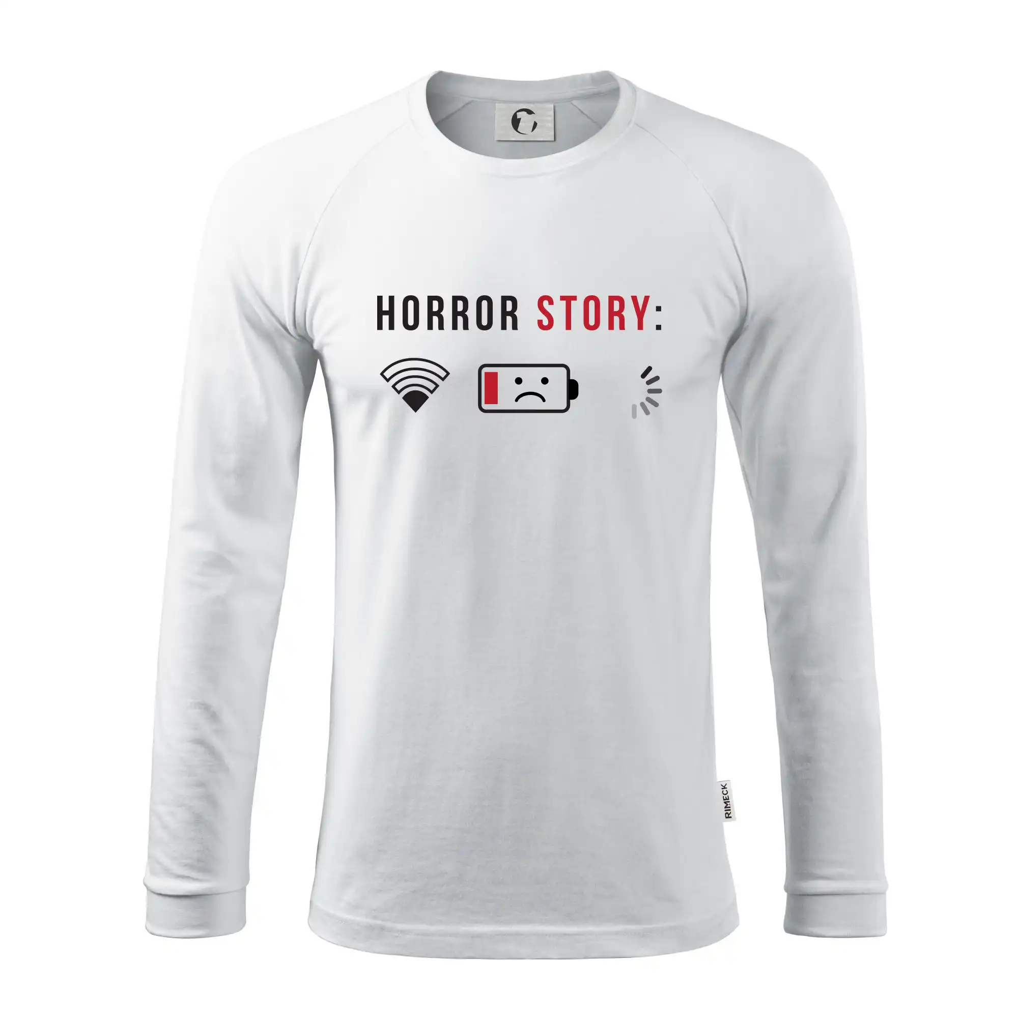 Tričká pre ajťákov - Horror story - Pánske tričko s dlhým rukávom LS130