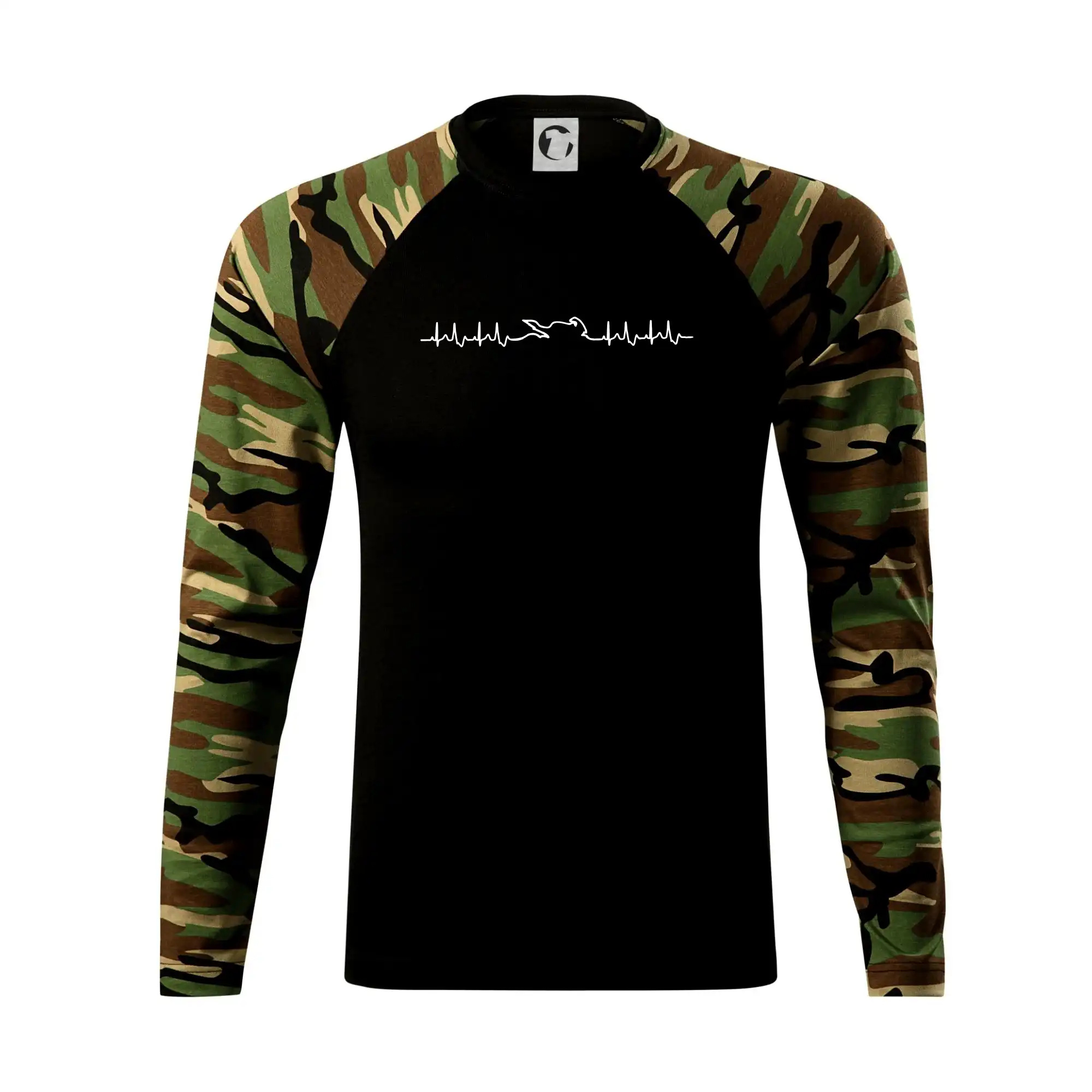 Tričká a mikiny s potlačou motoriek – pre pravých motorkárov - Moto EKG - Camouflage LS