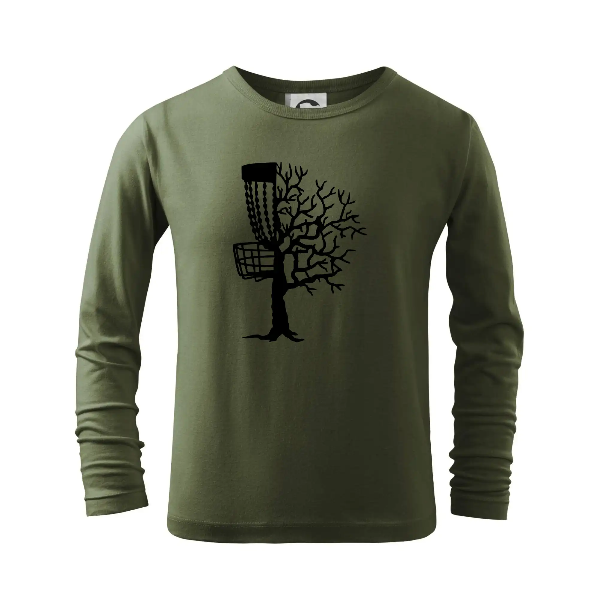 Disc golf pozor strom - Tričko detské Long Sleeve
