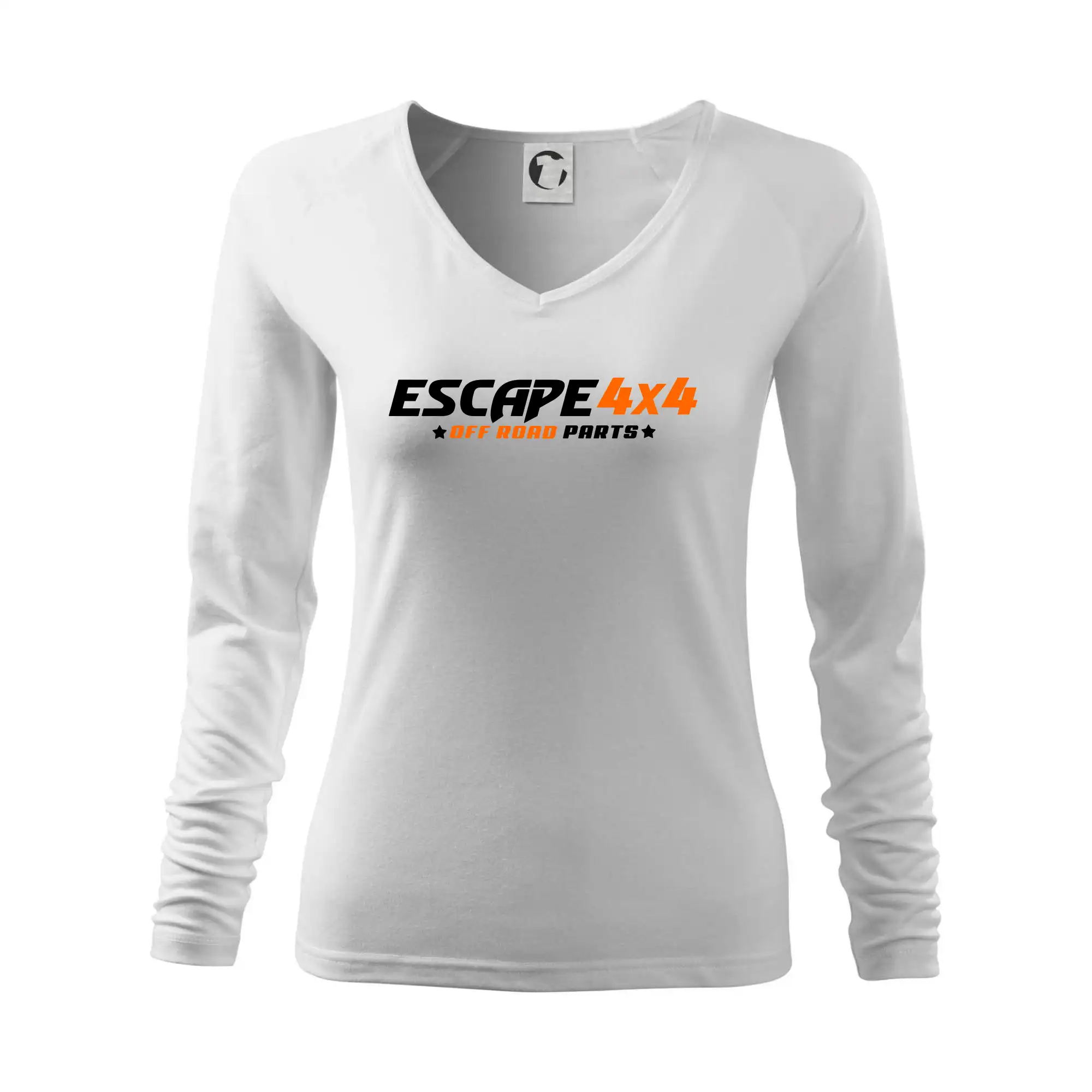 MyShirt tričká - Escape 4x4 Nápis vpředu a pneumatika na zádech - Tričko dámske Elegance