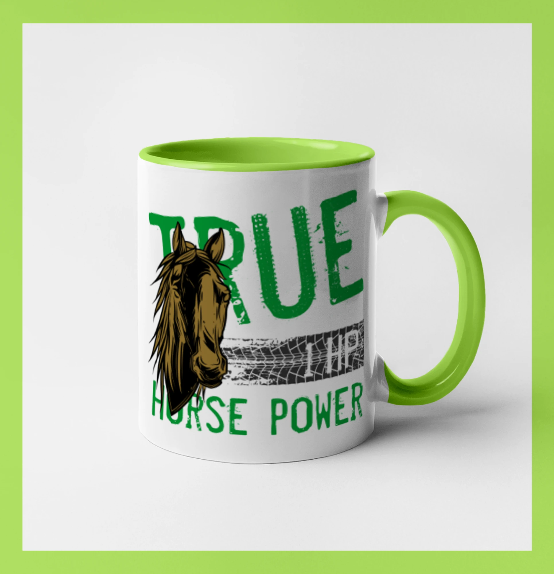 Tričká s koňmi - True Horse Power 1 HP - Hrnček 