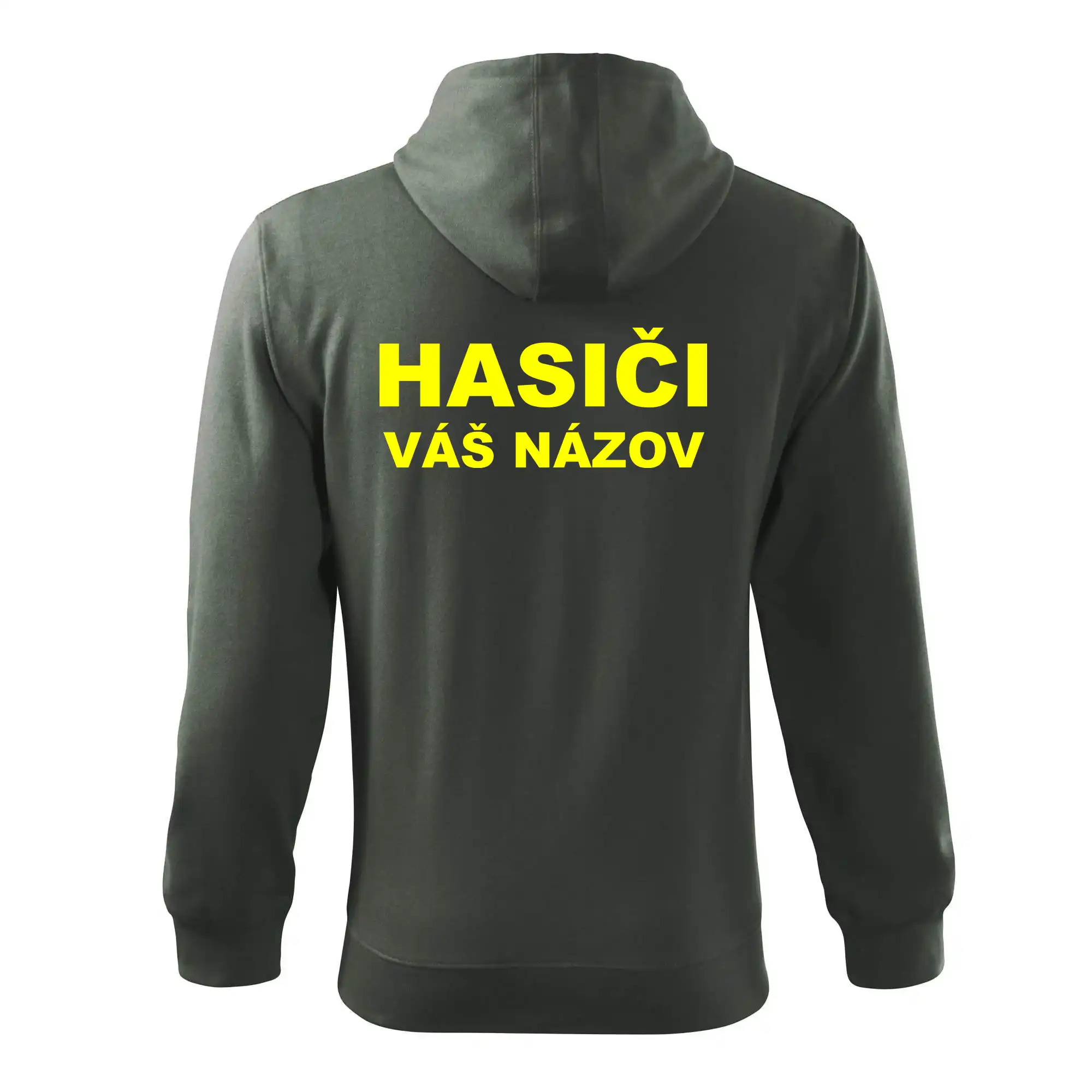Hasiči - žltý nápis - váš názov zboru