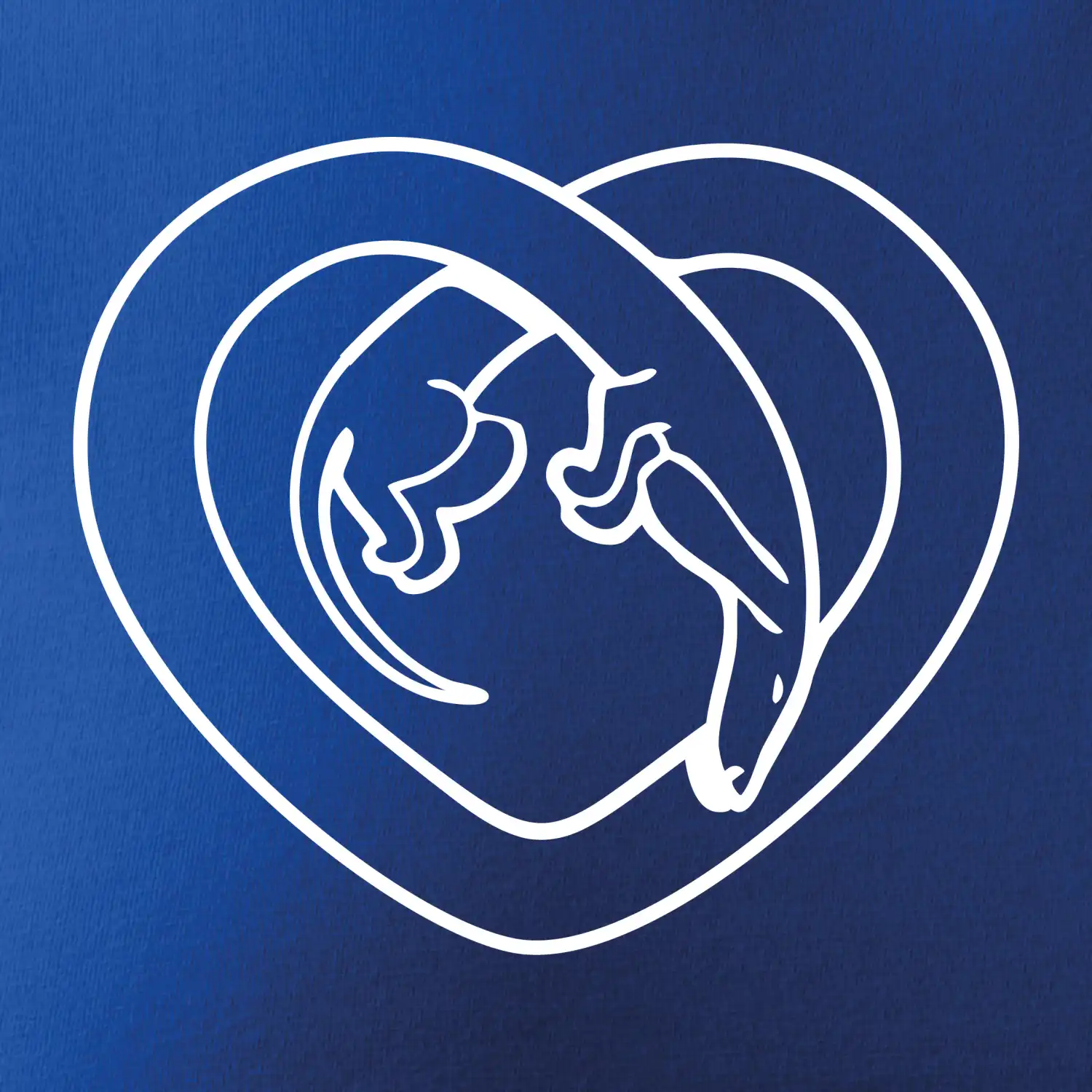 Jezevčík srdce - obrys