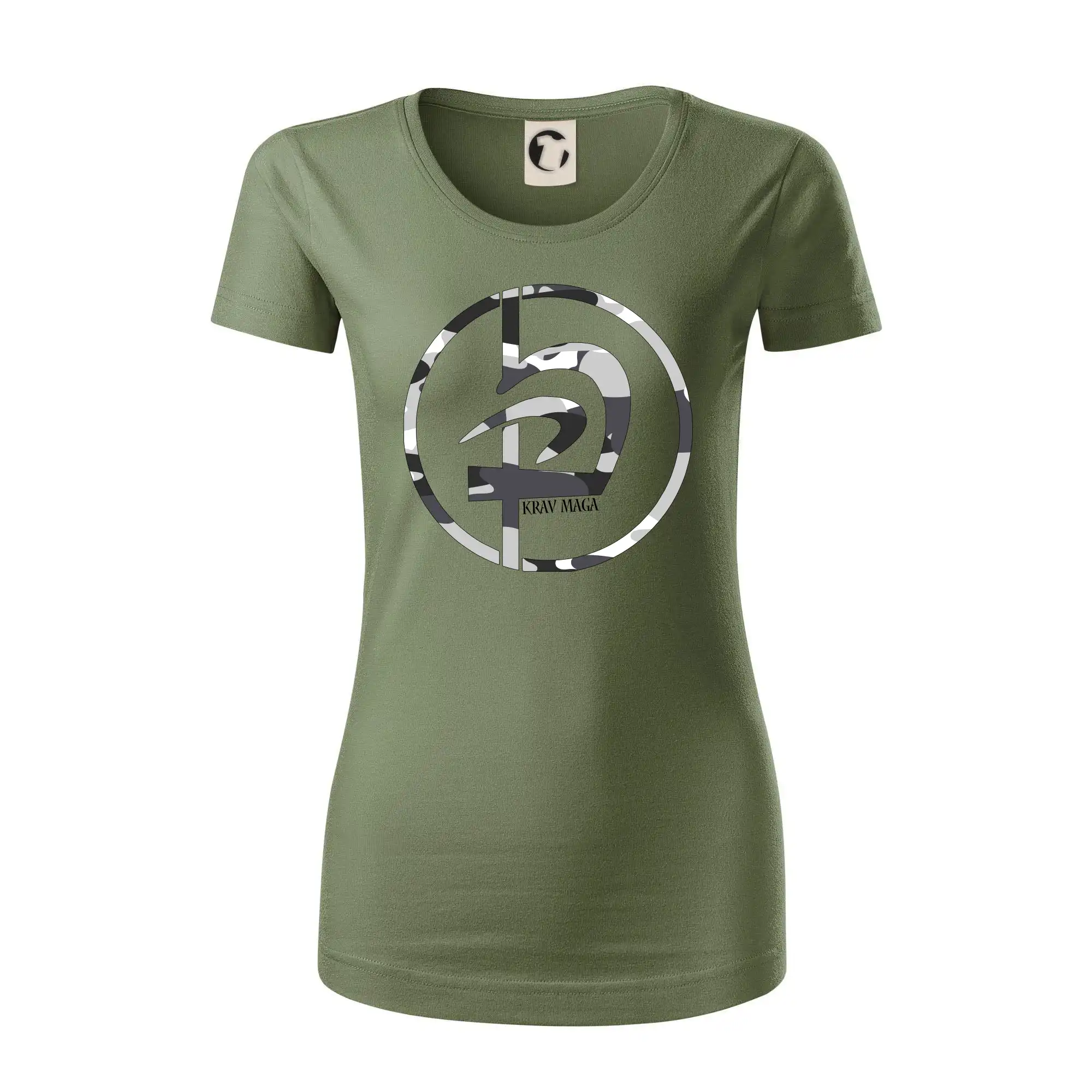 Tričká Karate - Krav maga  maskáčový nápis - Dámske tričko z organickej bavlny Origin (GOTS)