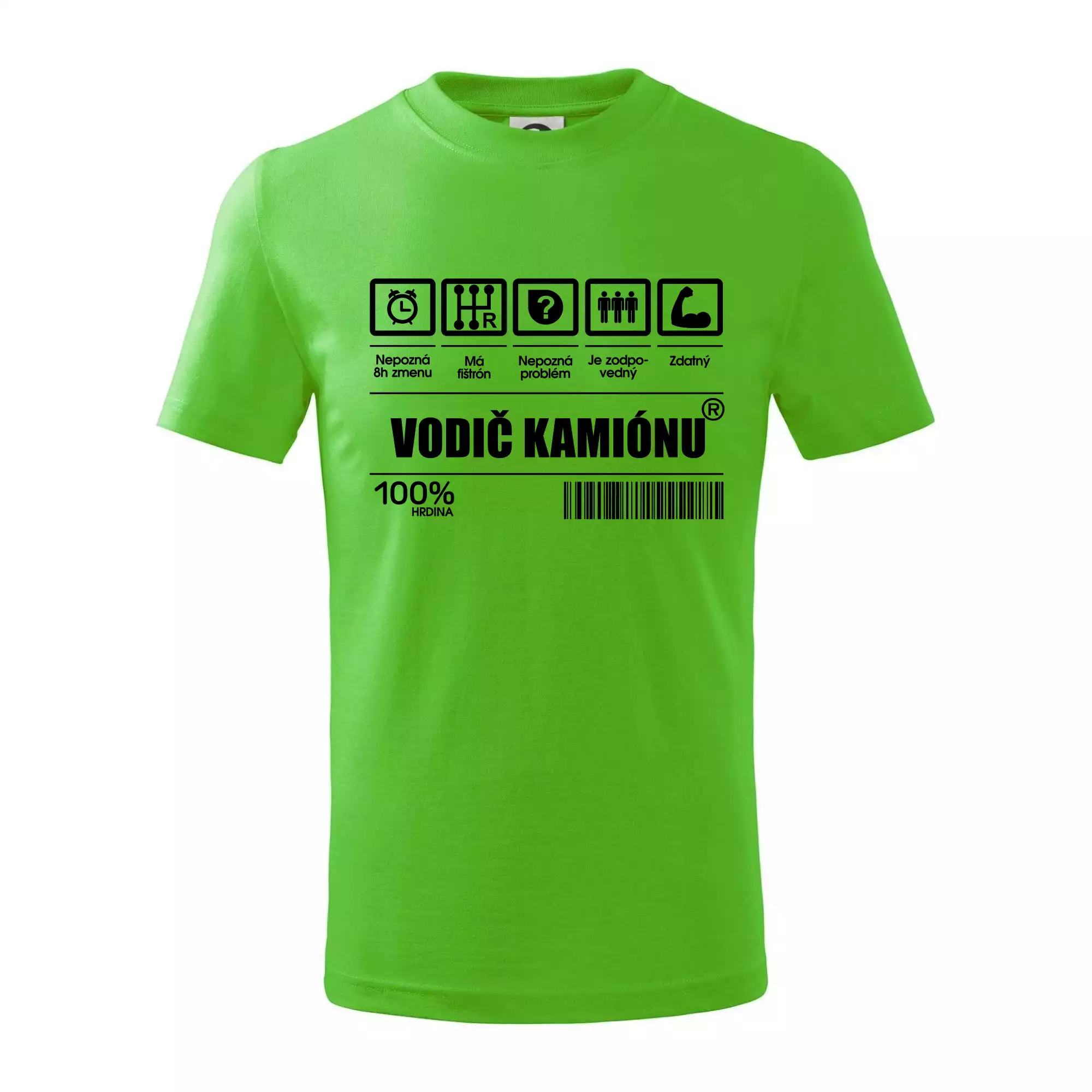 Čiarový kód - Vodič kamionu