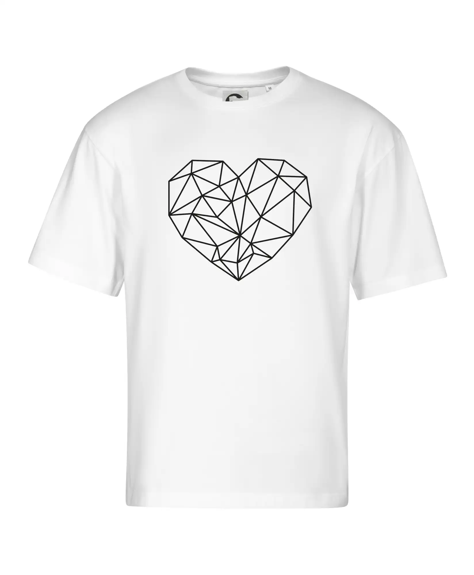 Tričká pre zamilovaných - Srdce geometrie - Stage unisex - OVERSIZE