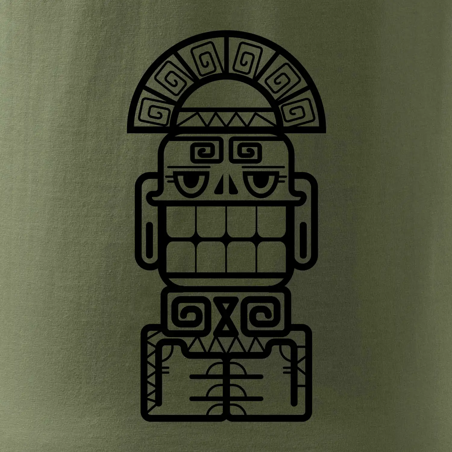 Mayové - socha se zuby