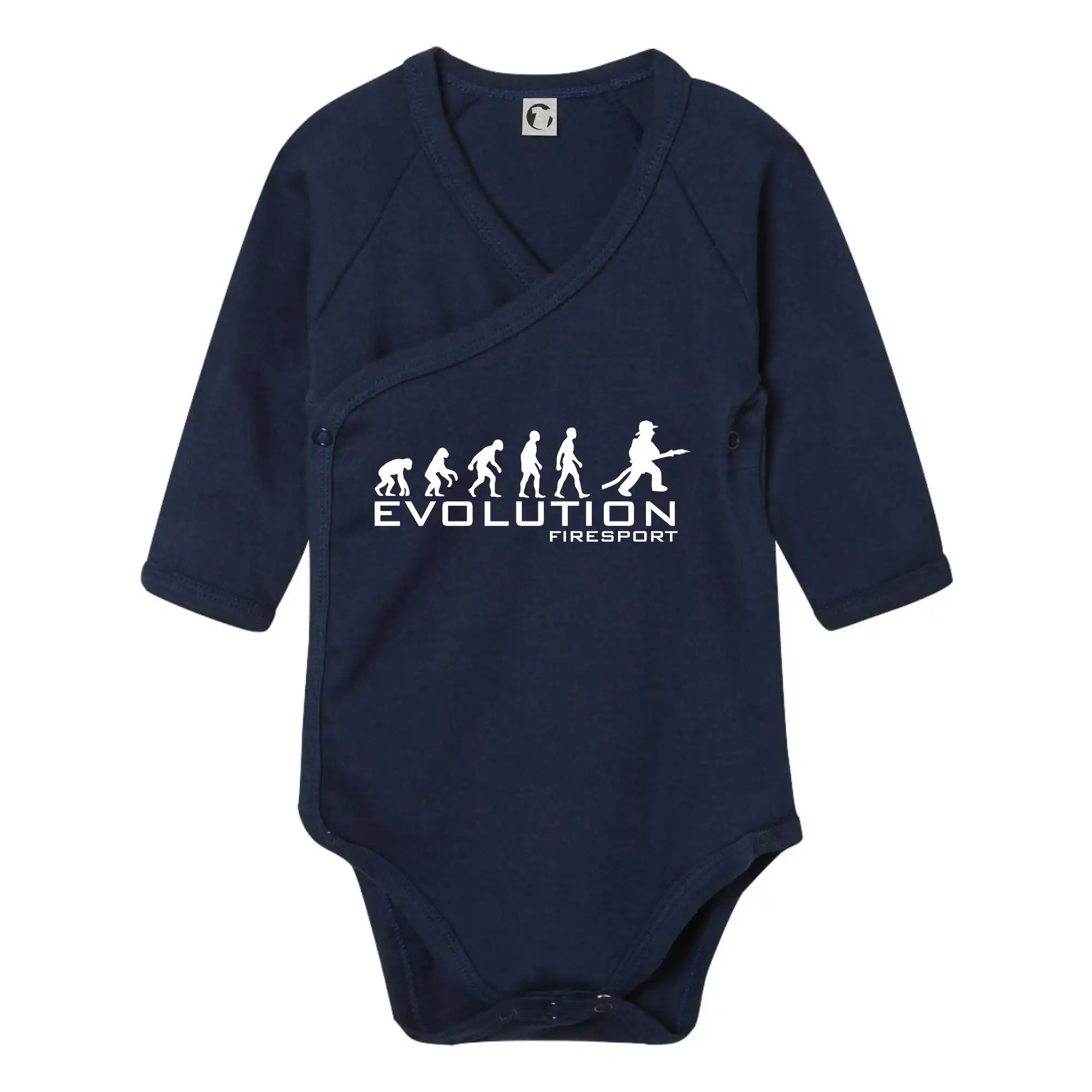 Originálne tričká pre hasičov - Evolution Firesport - Body zavinovacie s dlhým rukávom