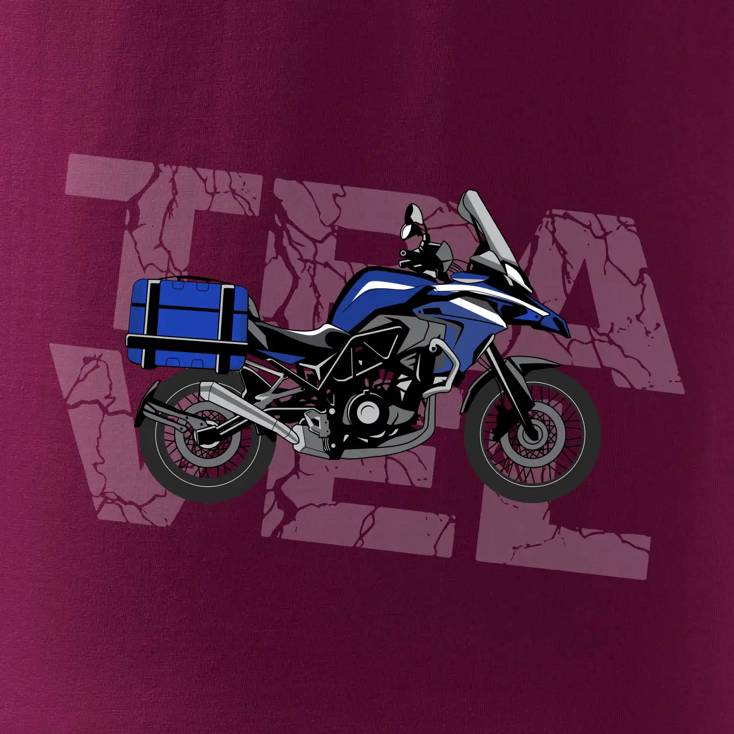 Cestovní enduro modré