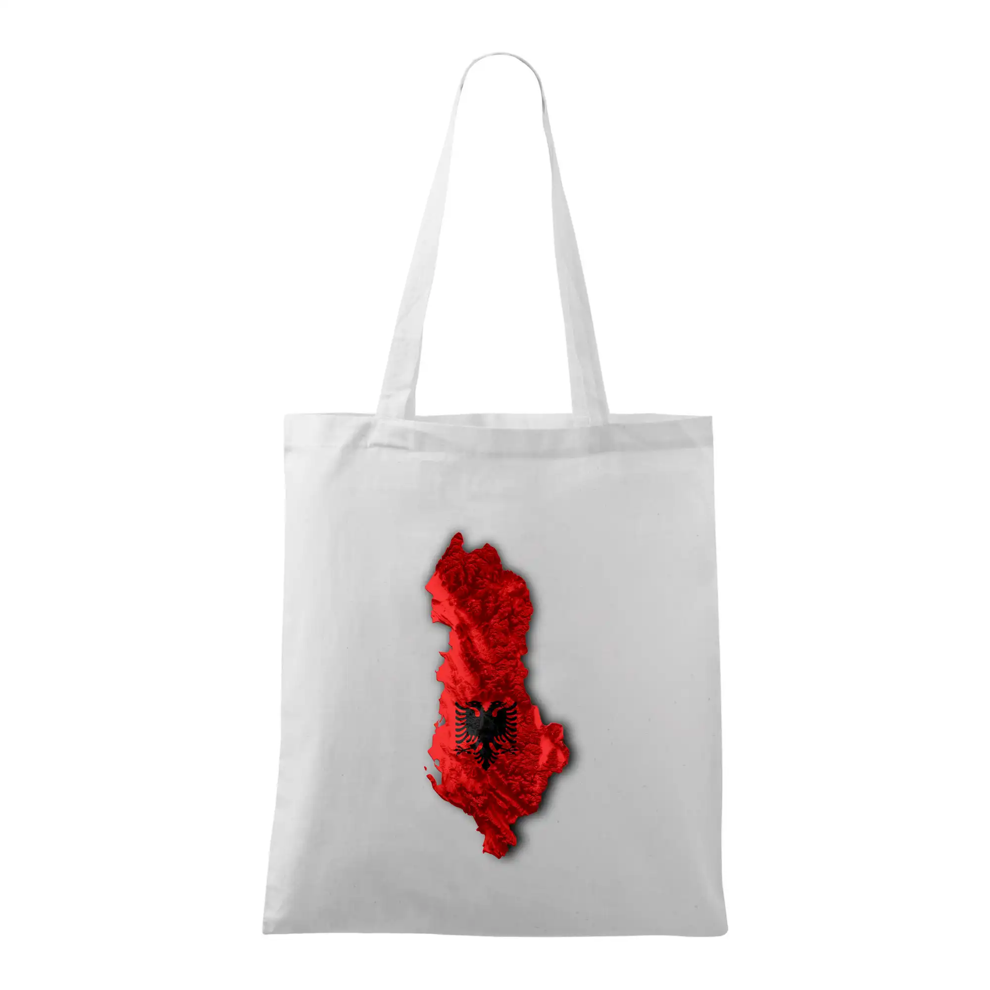 Mapa Albánie reliéf hor