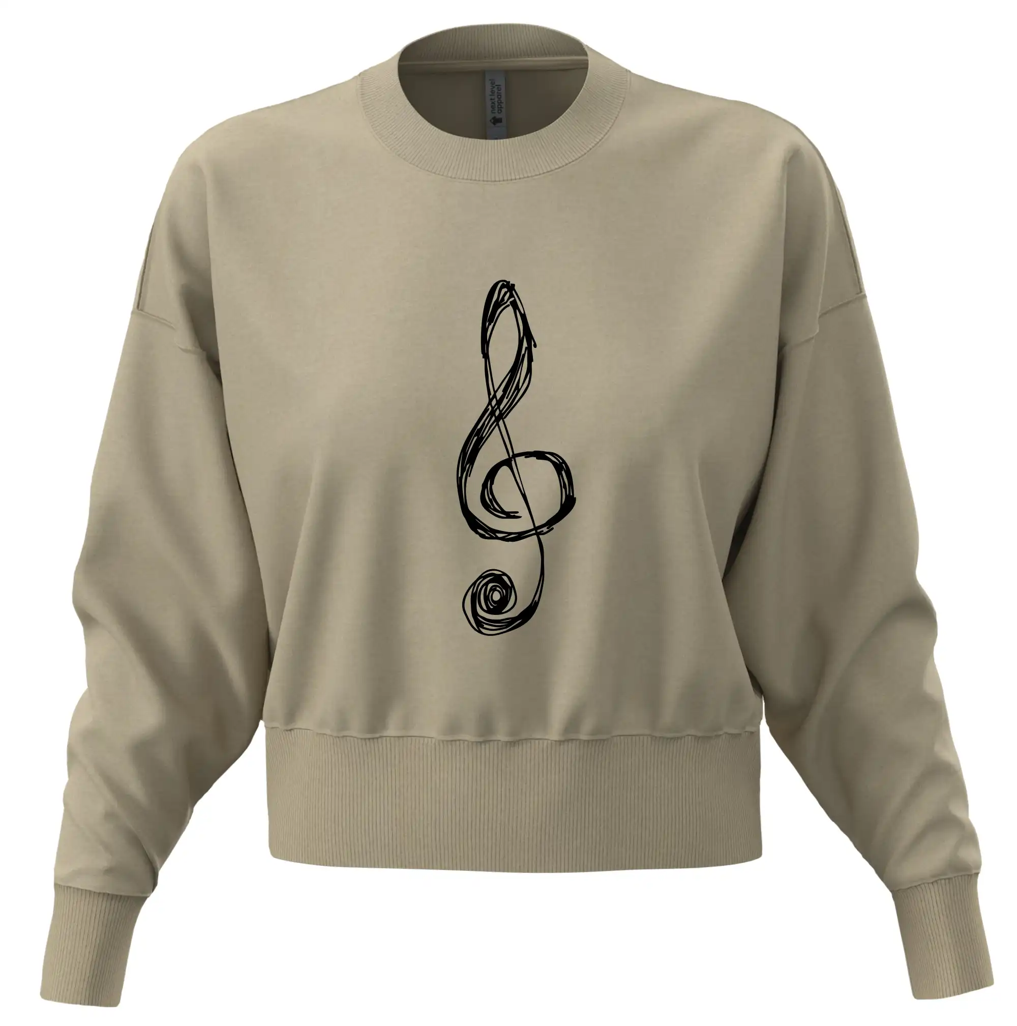 Houslový klíč kreslený