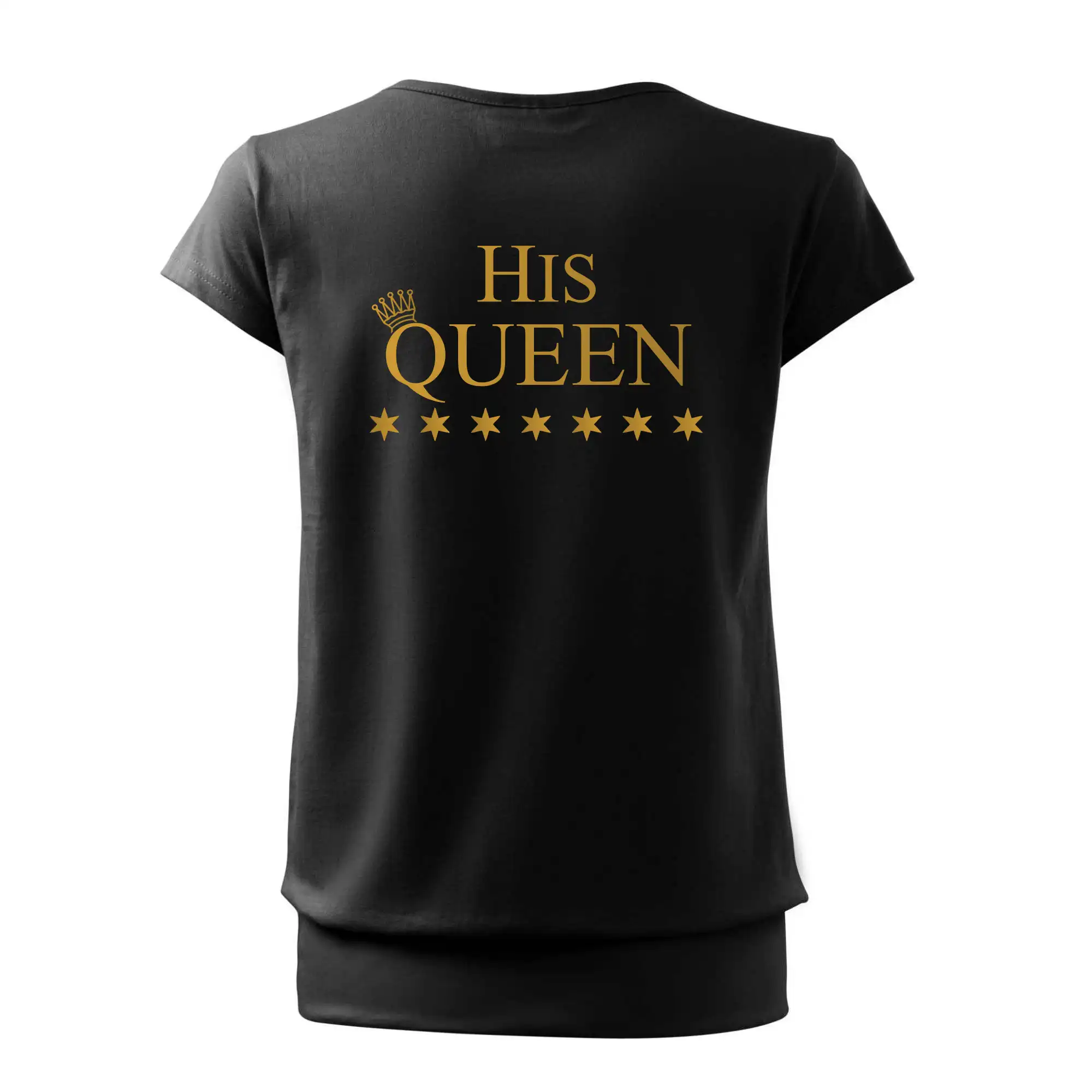 Tričká pre zamilovaných - The King - His Queen - párové triko - Voľné tričko city