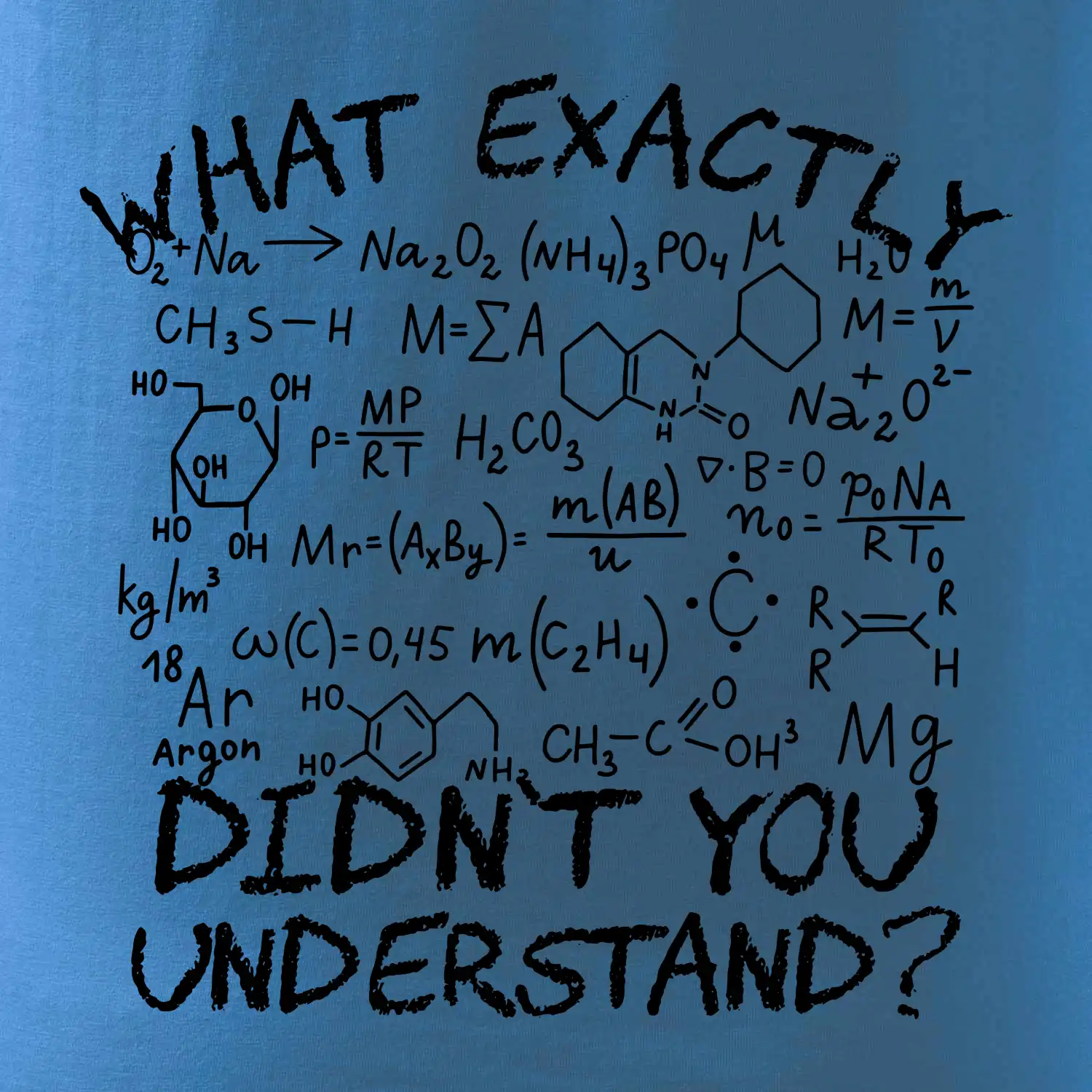 What exactly didnt you understand Chemistry