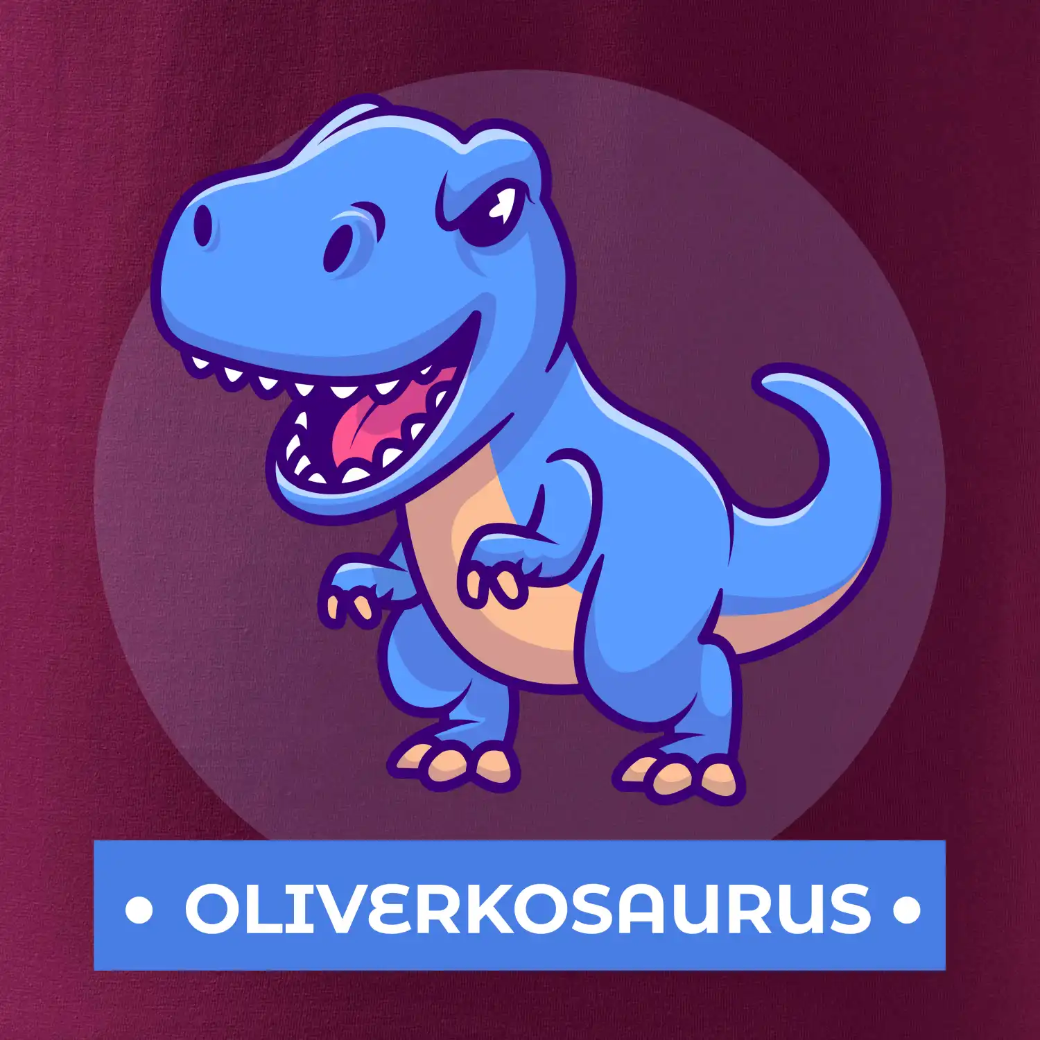 Dinosaurie mená - modrý dinosaurus SK