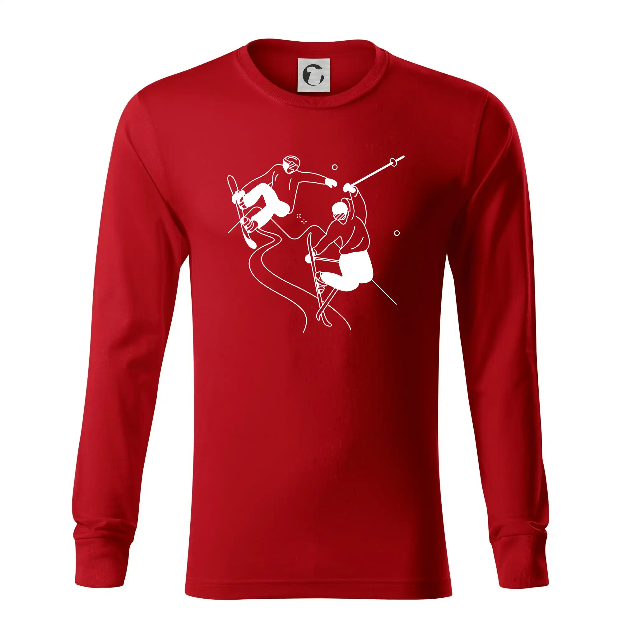 Lyžovaní - kresleny obrázek